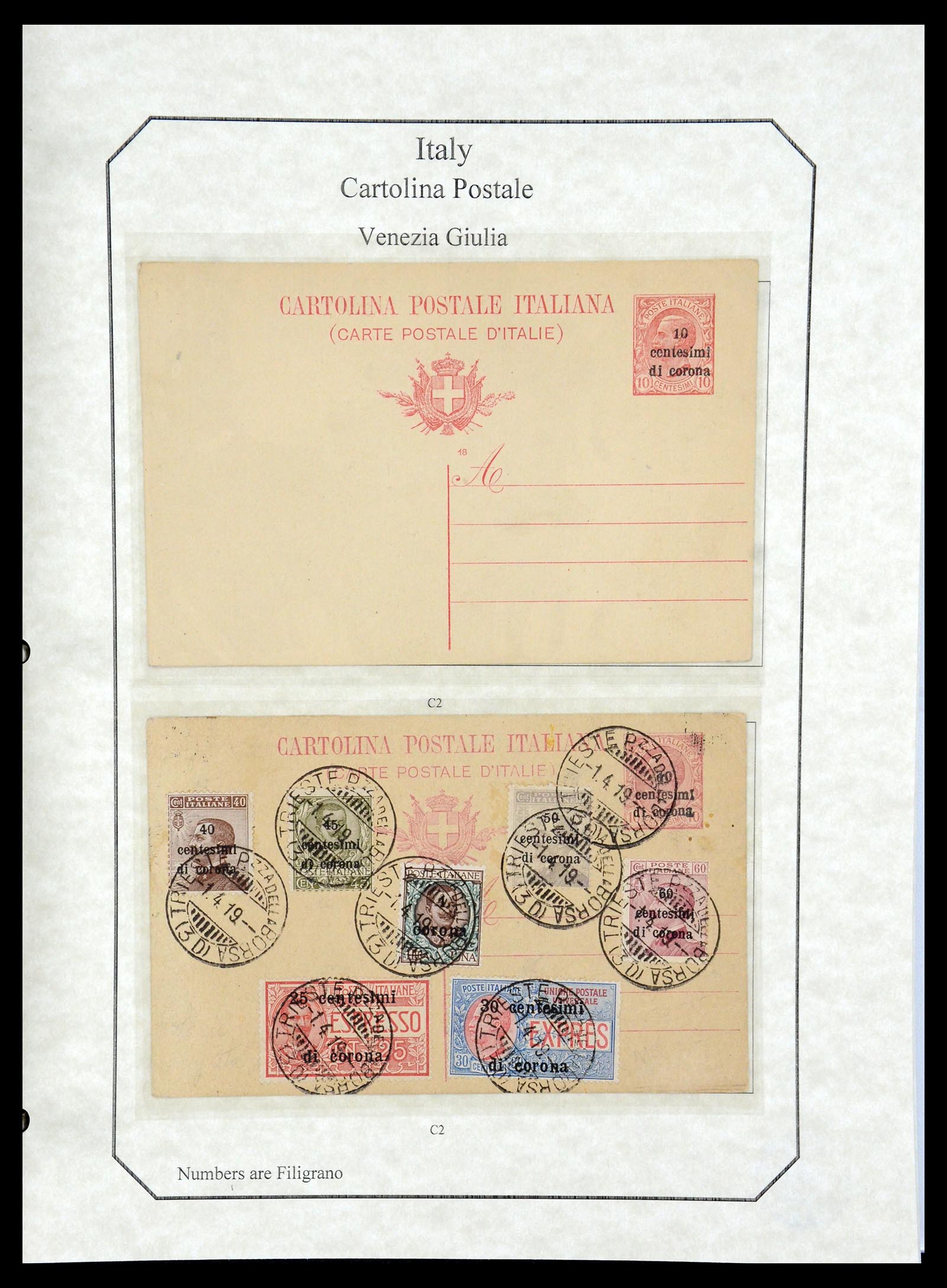 36166 101 - Postzegelverzameling 36166 Italië en gebieden brieven 1800-1980.