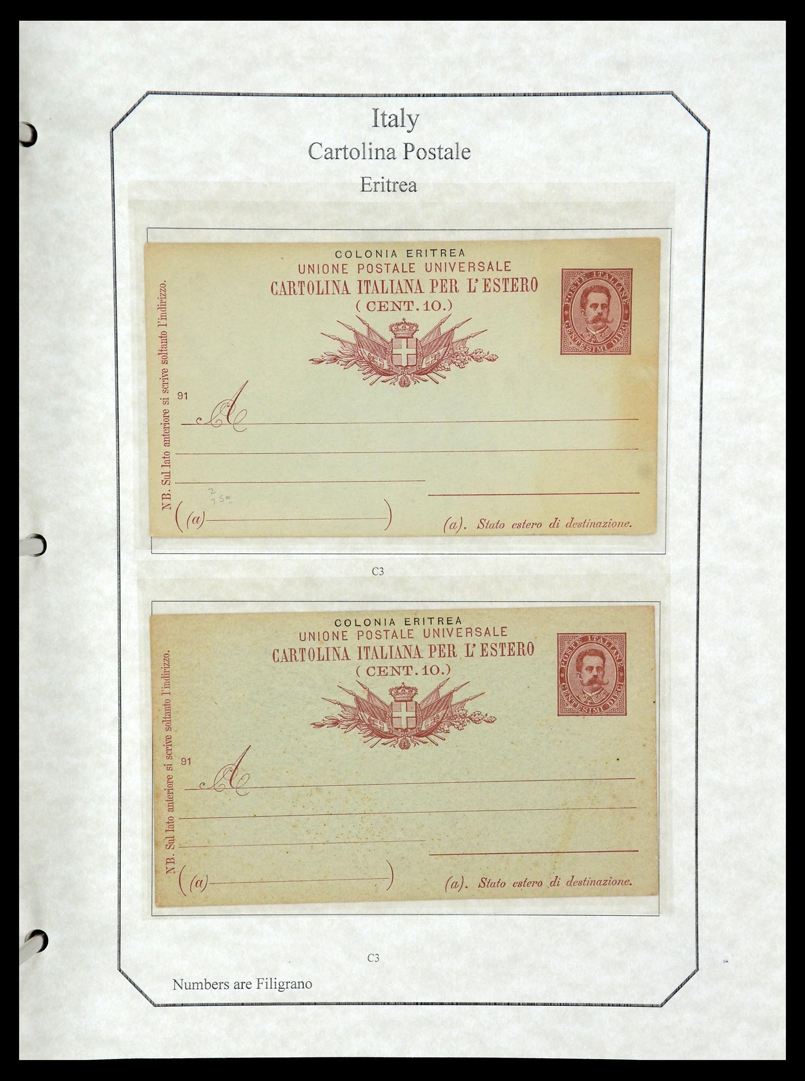 36166 109 - Postzegelverzameling 36166 Italië en gebieden brieven 1800-1980.