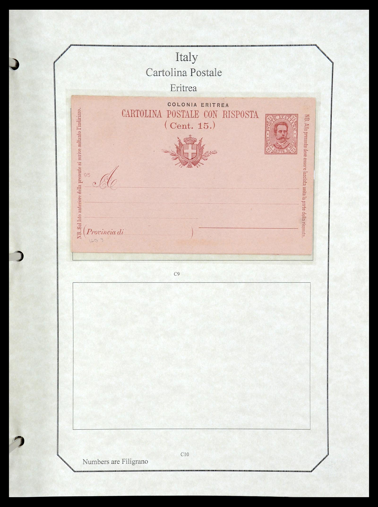 36166 112 - Postzegelverzameling 36166 Italië en gebieden brieven 1800-1980.