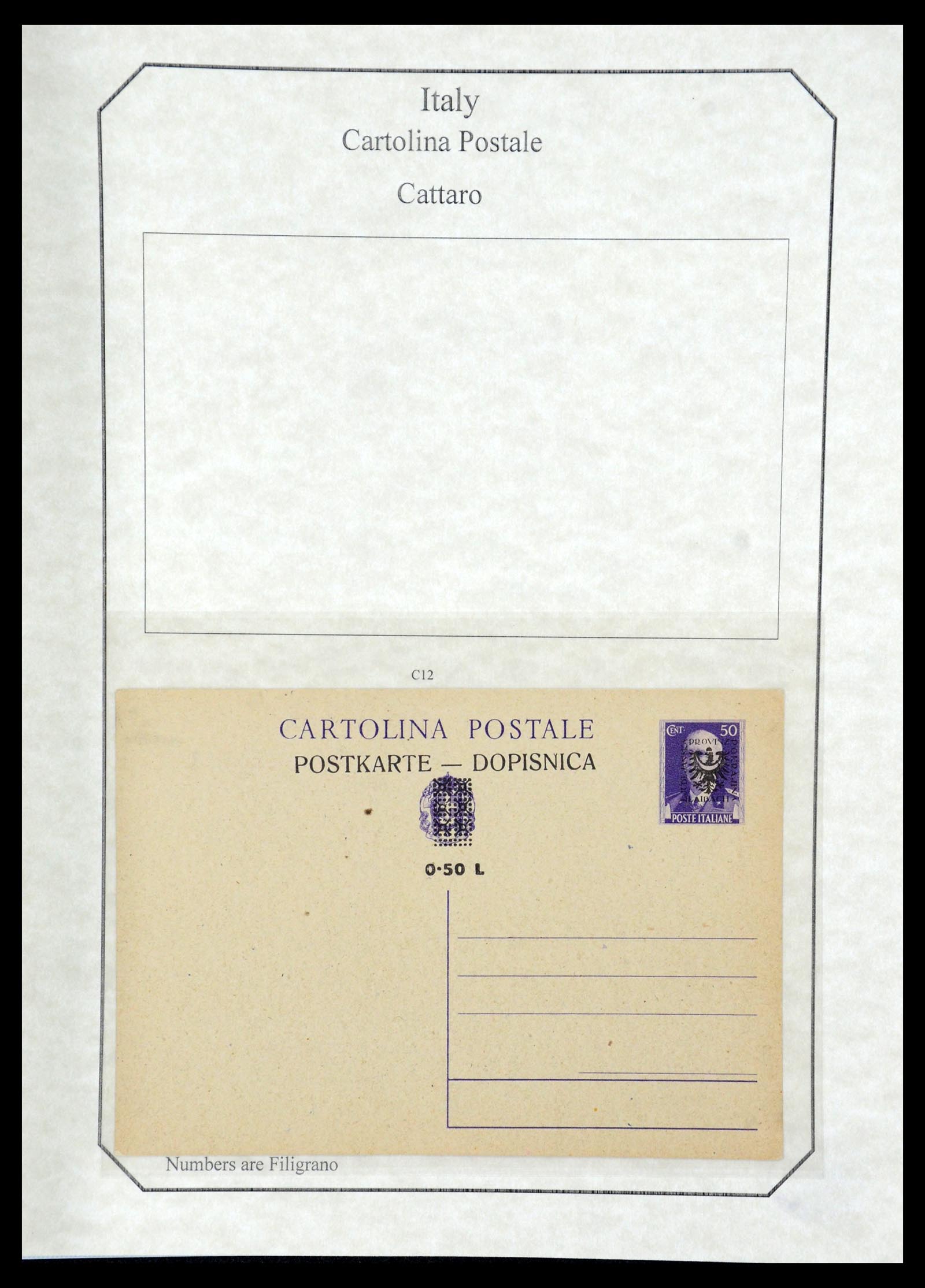 36166 116 - Postzegelverzameling 36166 Italië en gebieden brieven 1800-1980.
