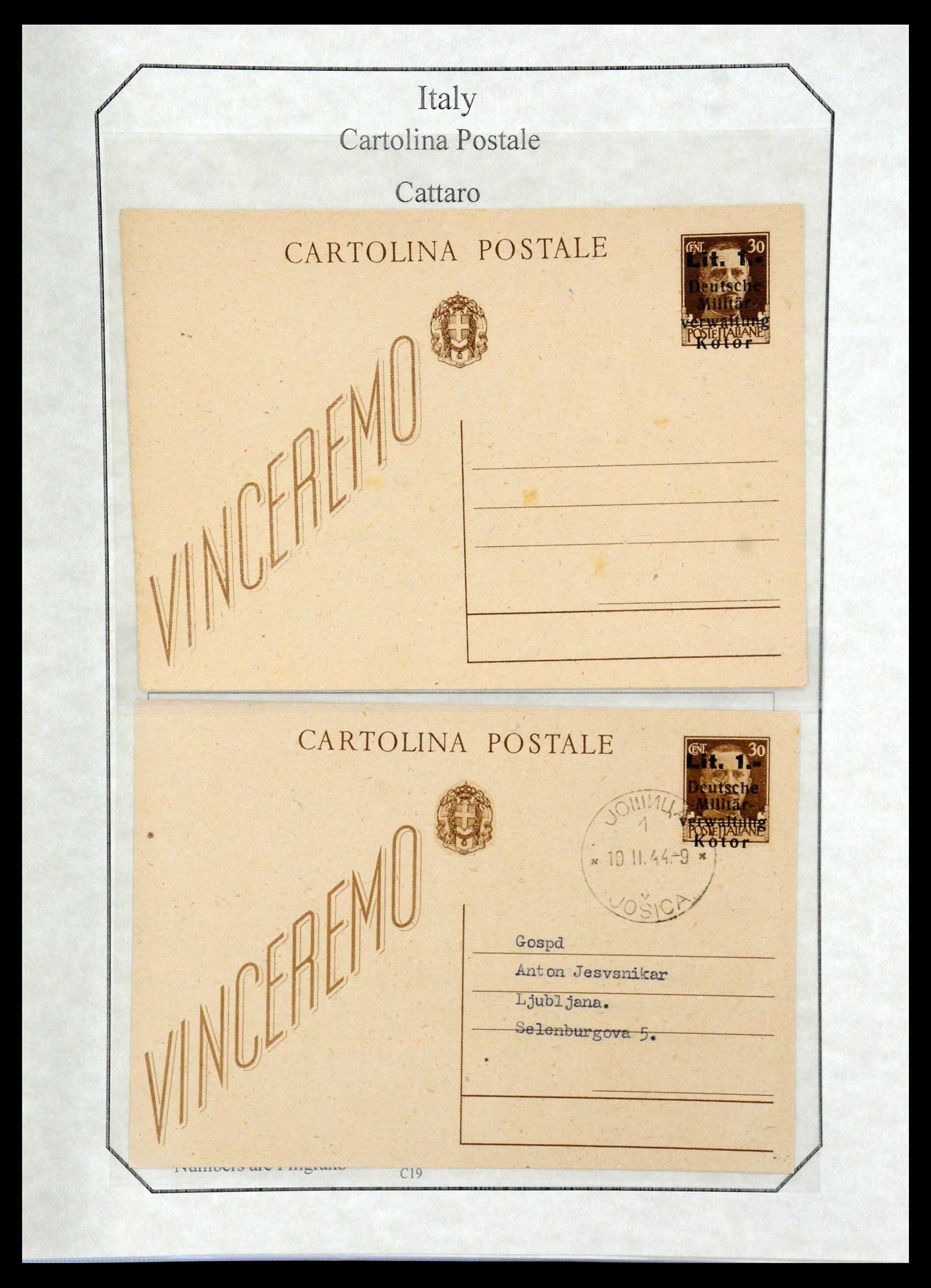 36166 117 - Postzegelverzameling 36166 Italië en gebieden brieven 1800-1980.