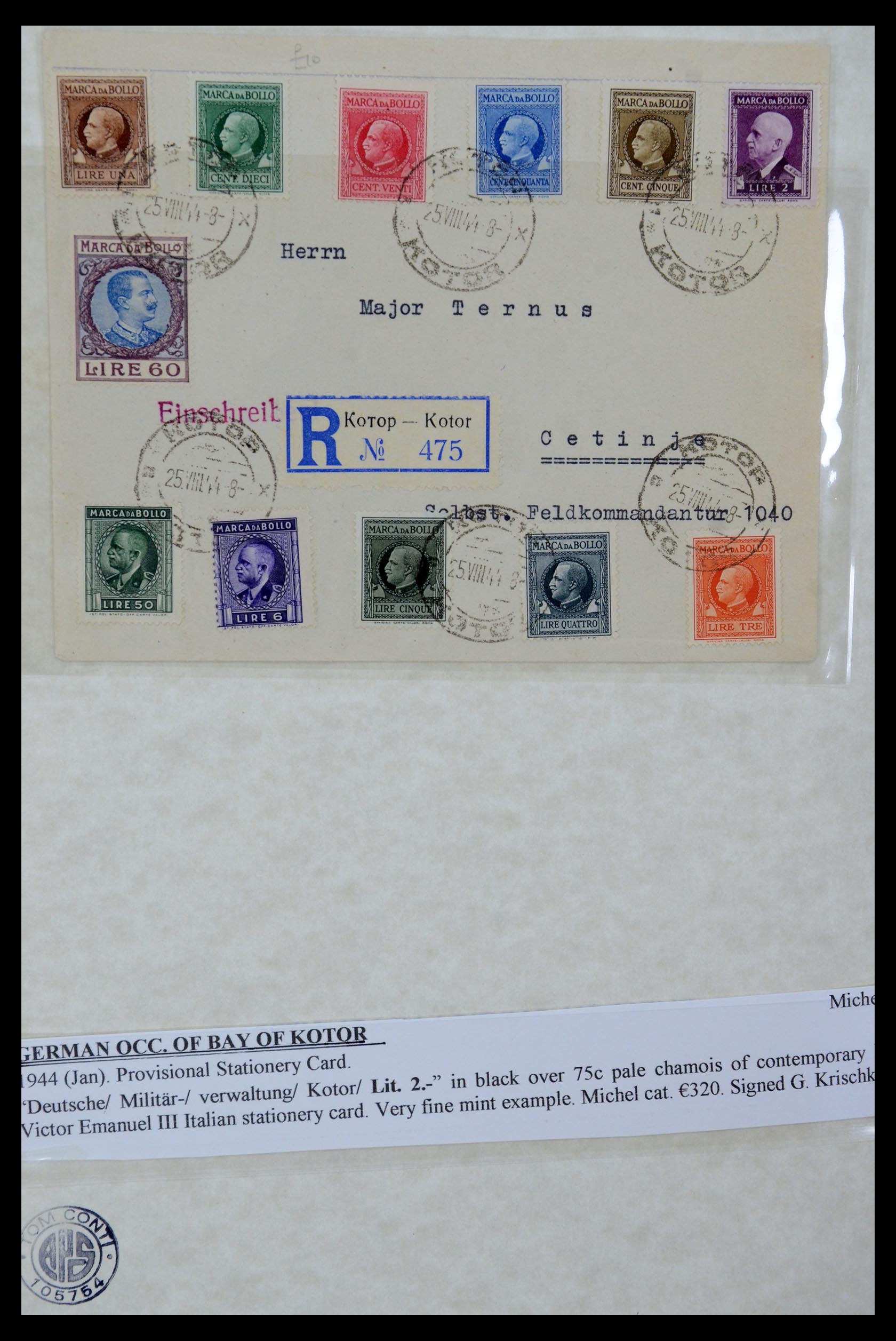 36166 119 - Postzegelverzameling 36166 Italië en gebieden brieven 1800-1980.