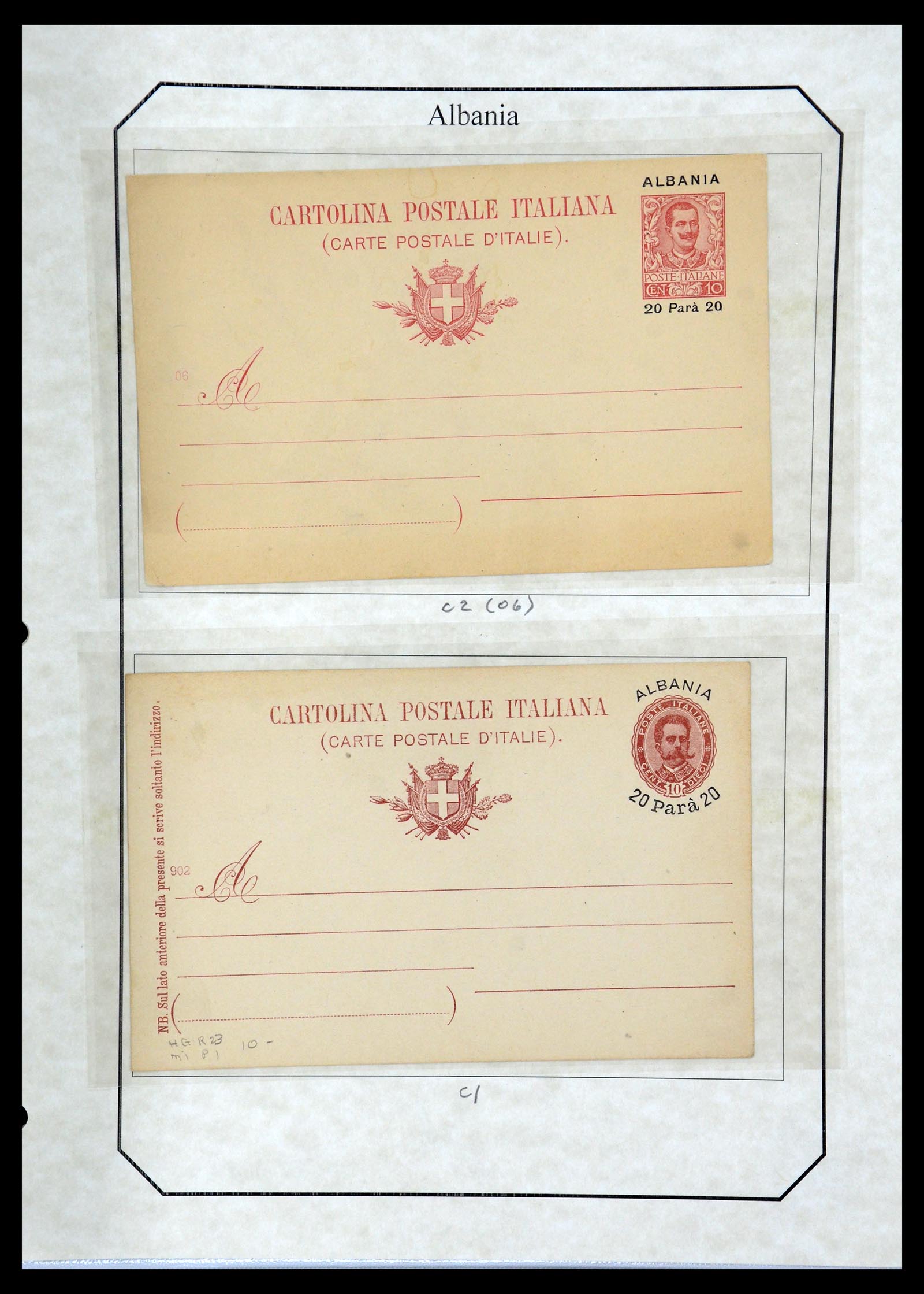36166 128 - Postzegelverzameling 36166 Italië en gebieden brieven 1800-1980.