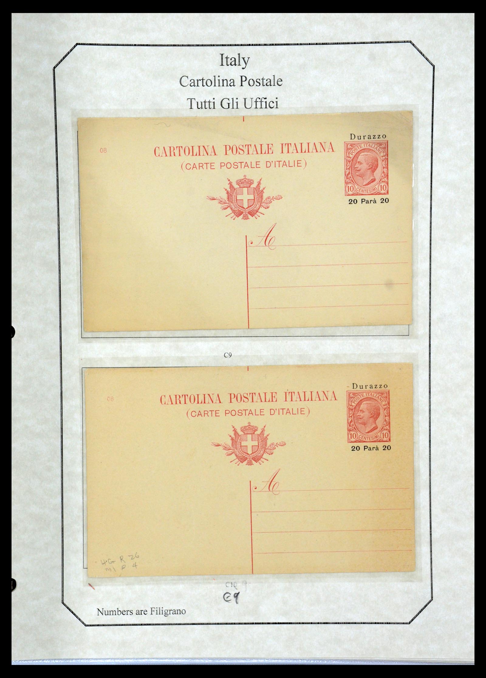 36166 129 - Postzegelverzameling 36166 Italië en gebieden brieven 1800-1980.