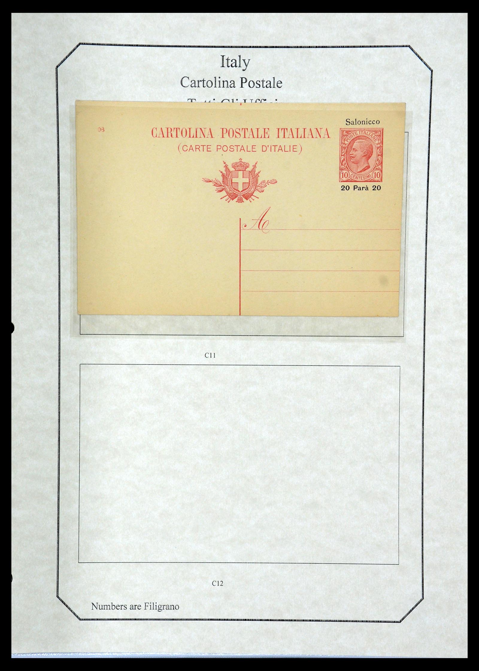36166 130 - Postzegelverzameling 36166 Italië en gebieden brieven 1800-1980.