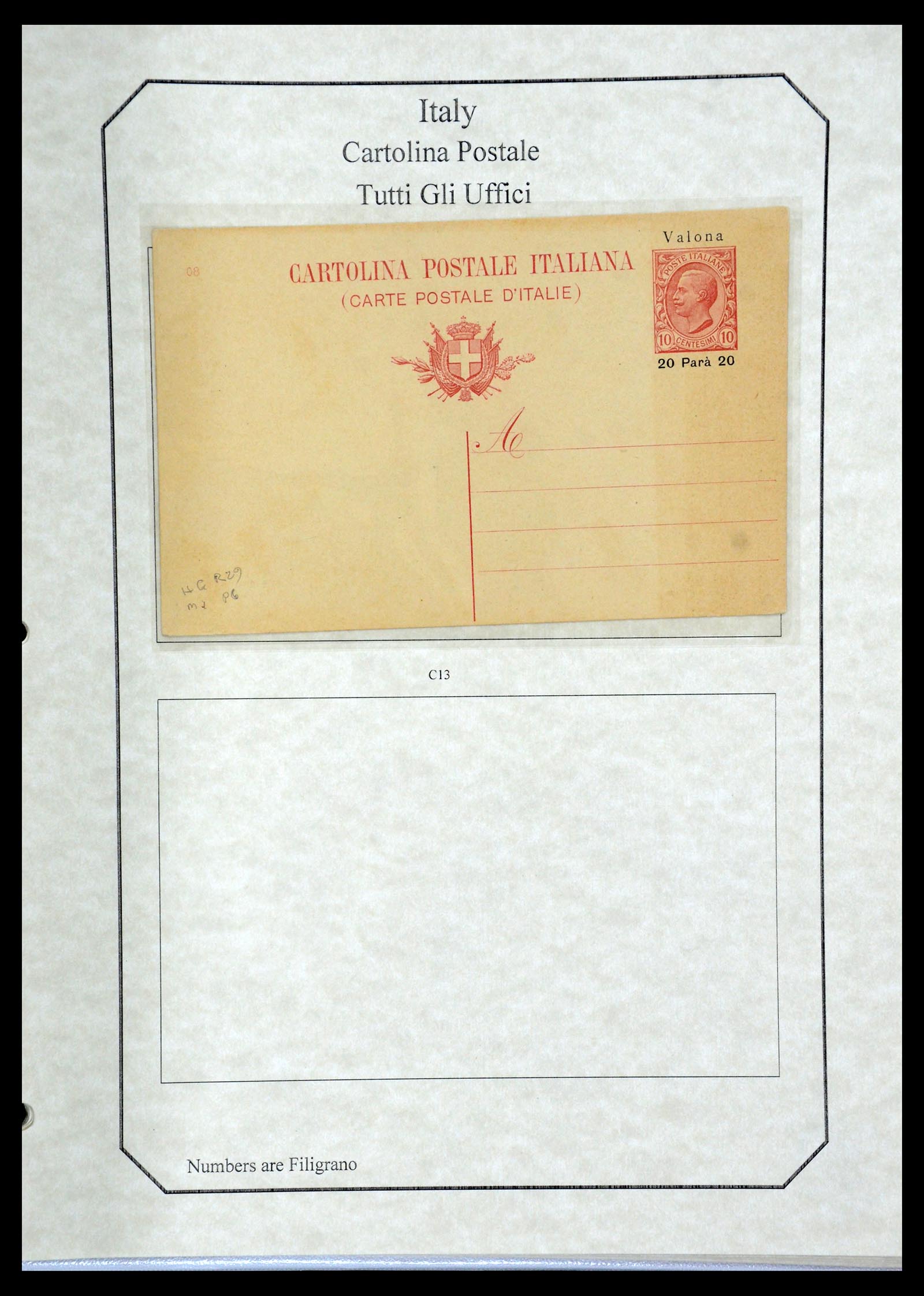 36166 131 - Postzegelverzameling 36166 Italië en gebieden brieven 1800-1980.