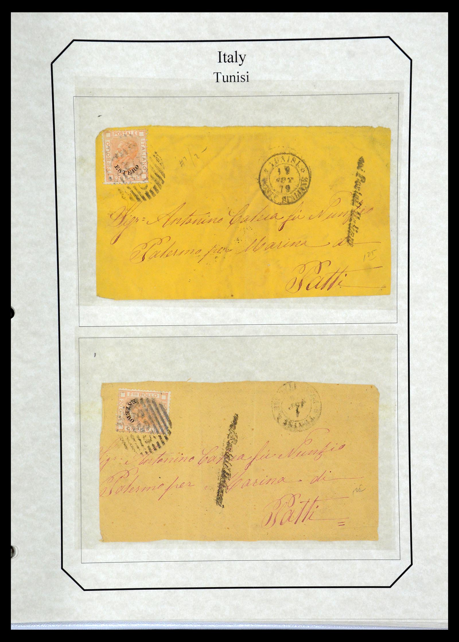 36166 132 - Postzegelverzameling 36166 Italië en gebieden brieven 1800-1980.