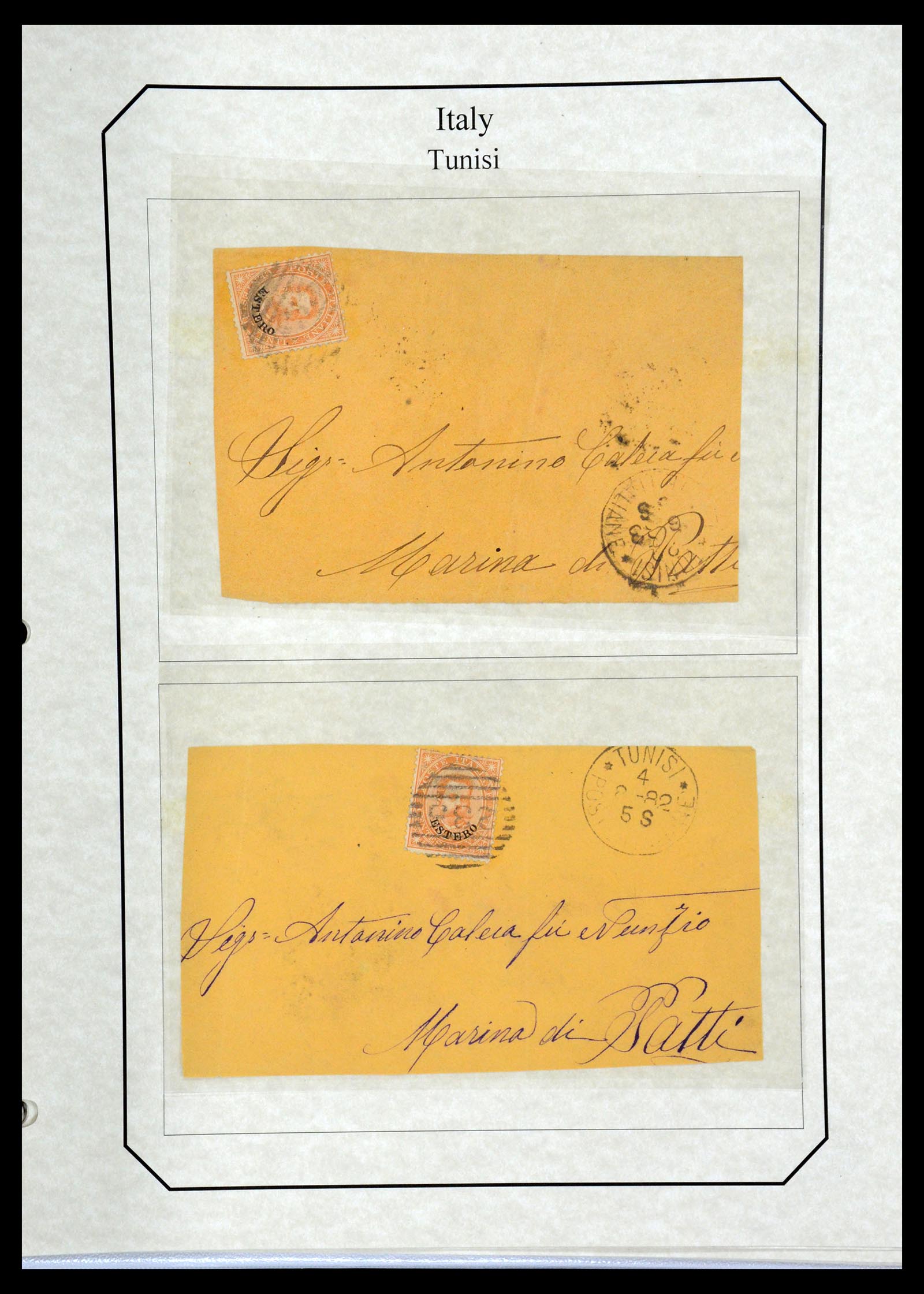 36166 134 - Postzegelverzameling 36166 Italië en gebieden brieven 1800-1980.