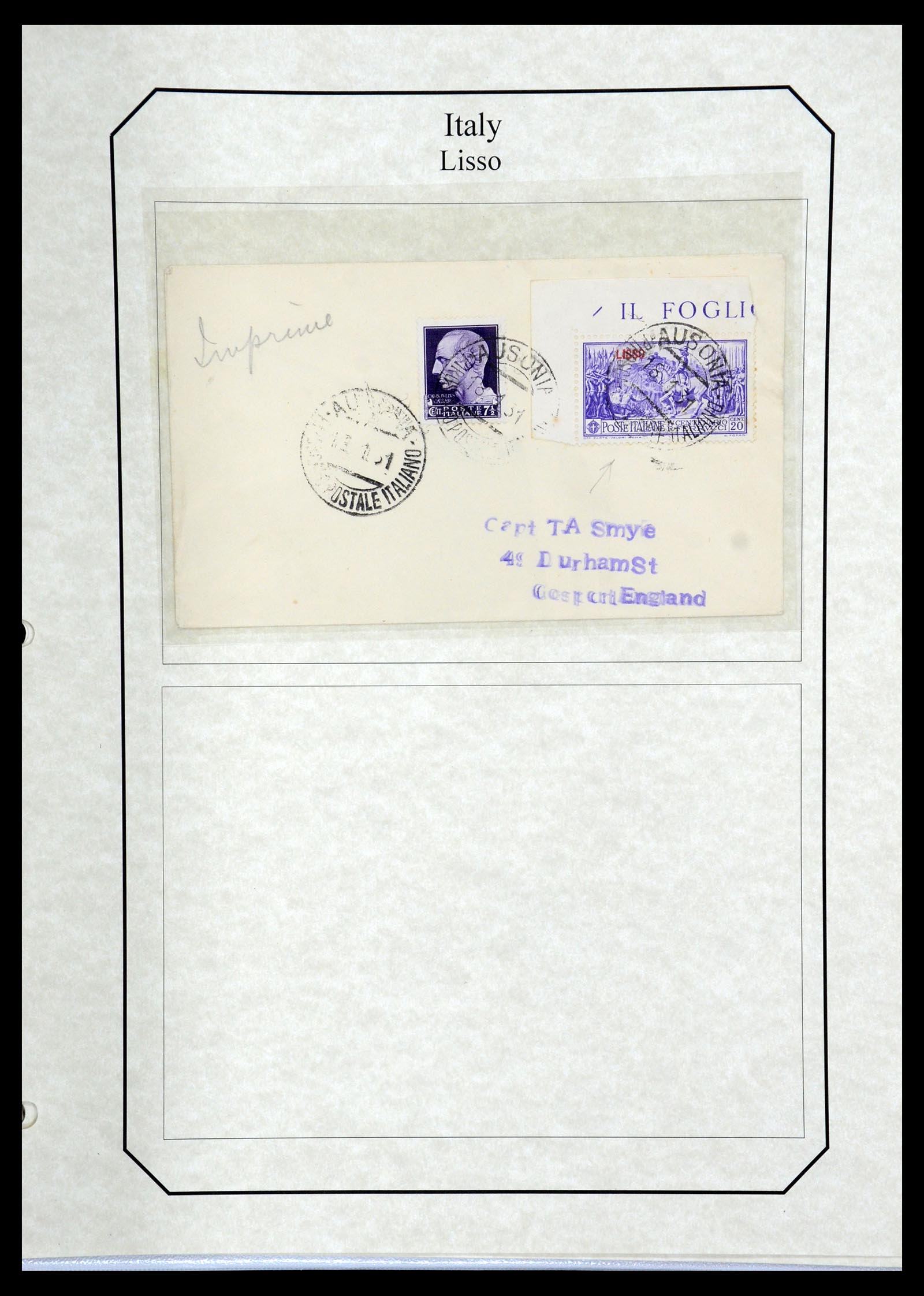 36166 135 - Postzegelverzameling 36166 Italië en gebieden brieven 1800-1980.