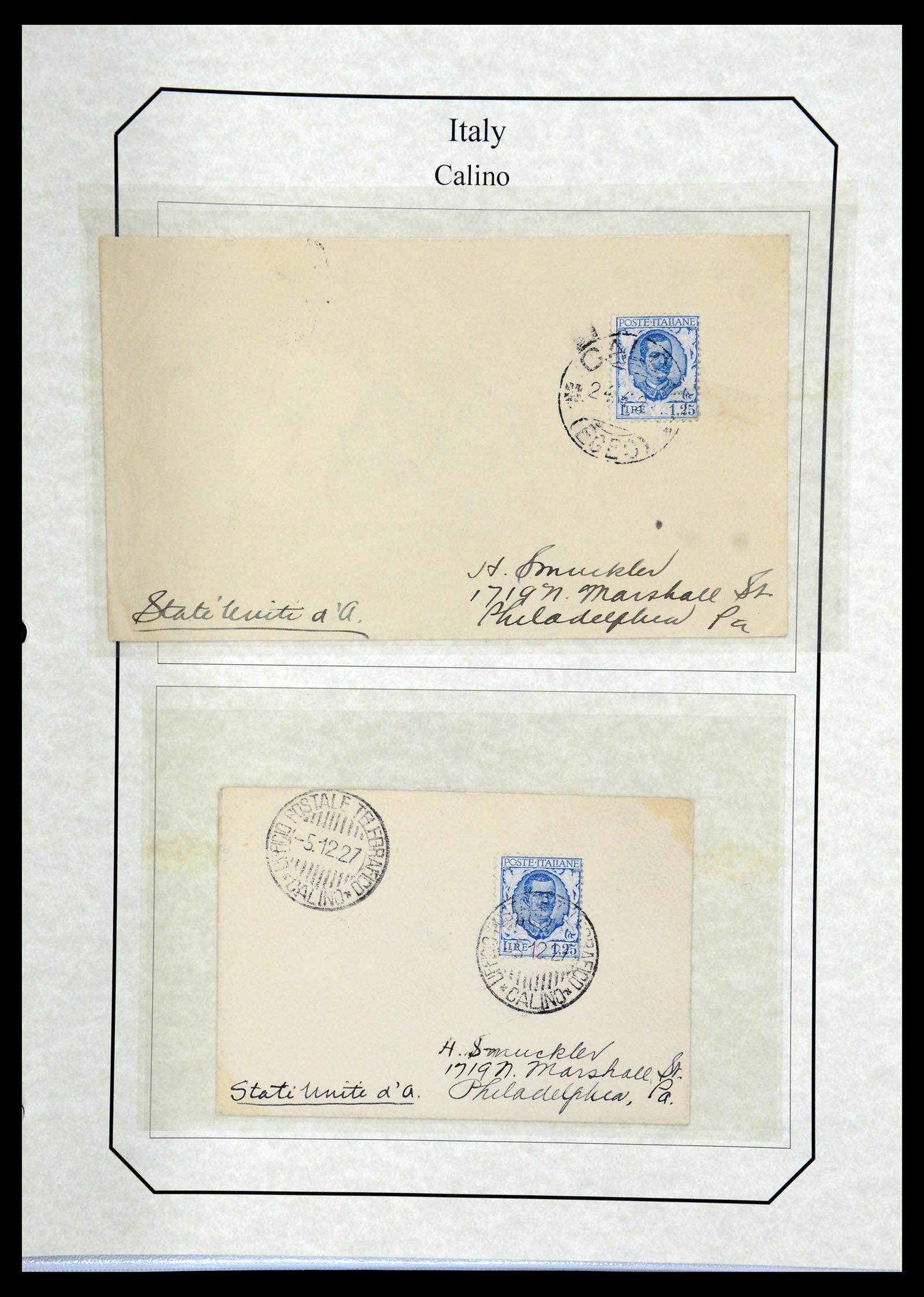 36166 136 - Postzegelverzameling 36166 Italië en gebieden brieven 1800-1980.