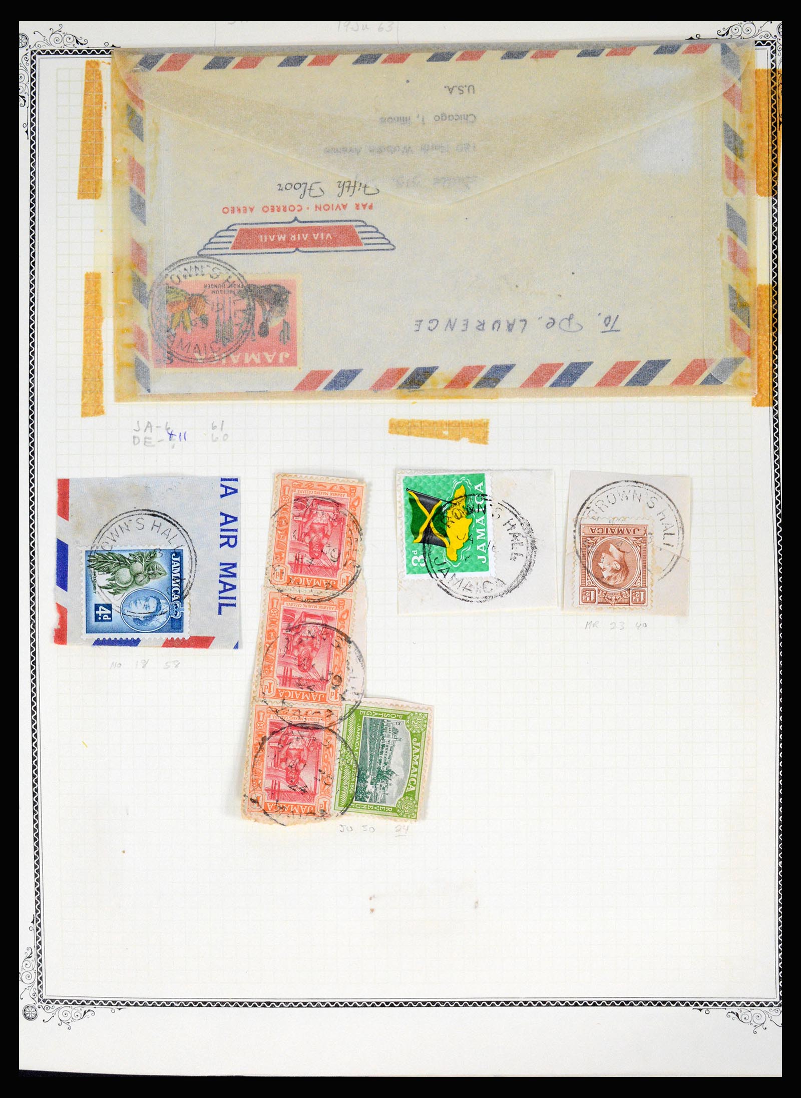 36195 0061 - Postzegelverzameling 36195 Jamaica stempelverzameling 1857-1960.