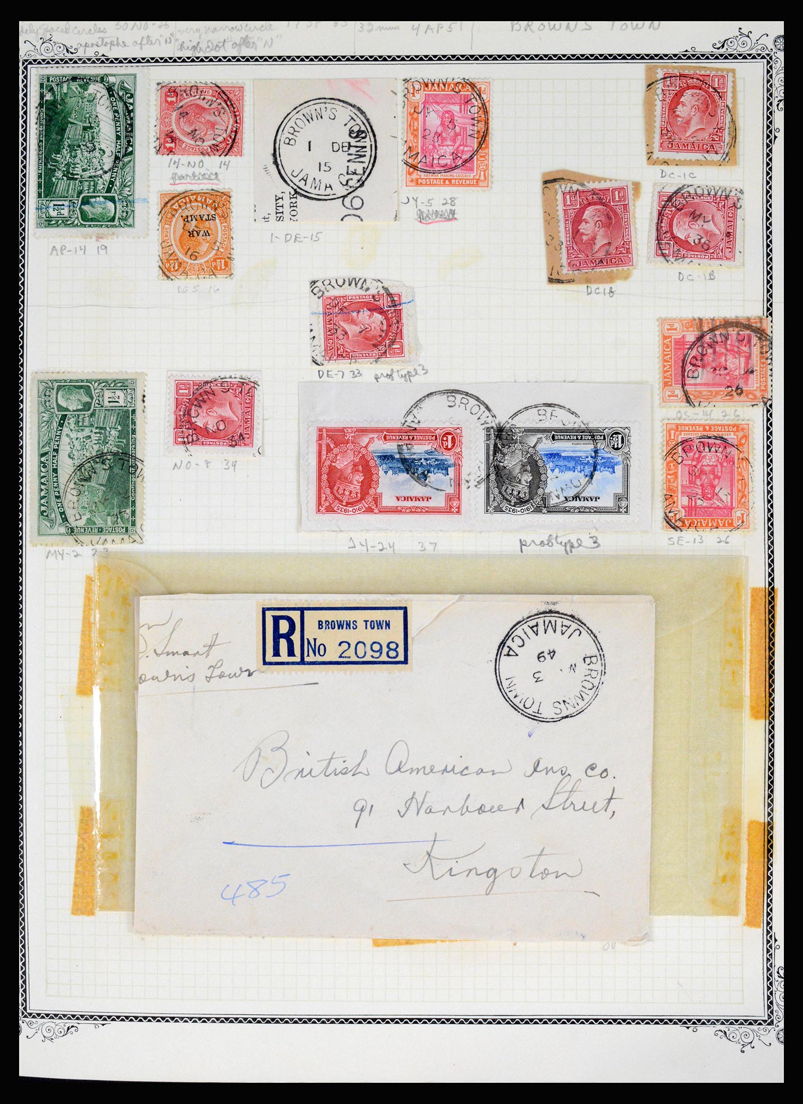 36195 0064 - Postzegelverzameling 36195 Jamaica stempelverzameling 1857-1960.