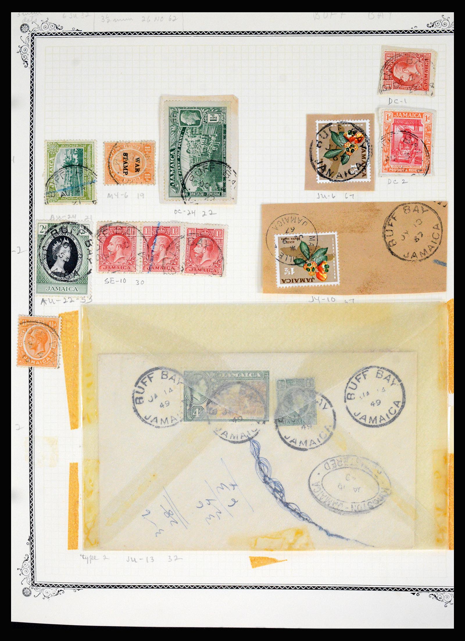 36195 0068 - Postzegelverzameling 36195 Jamaica stempelverzameling 1857-1960.