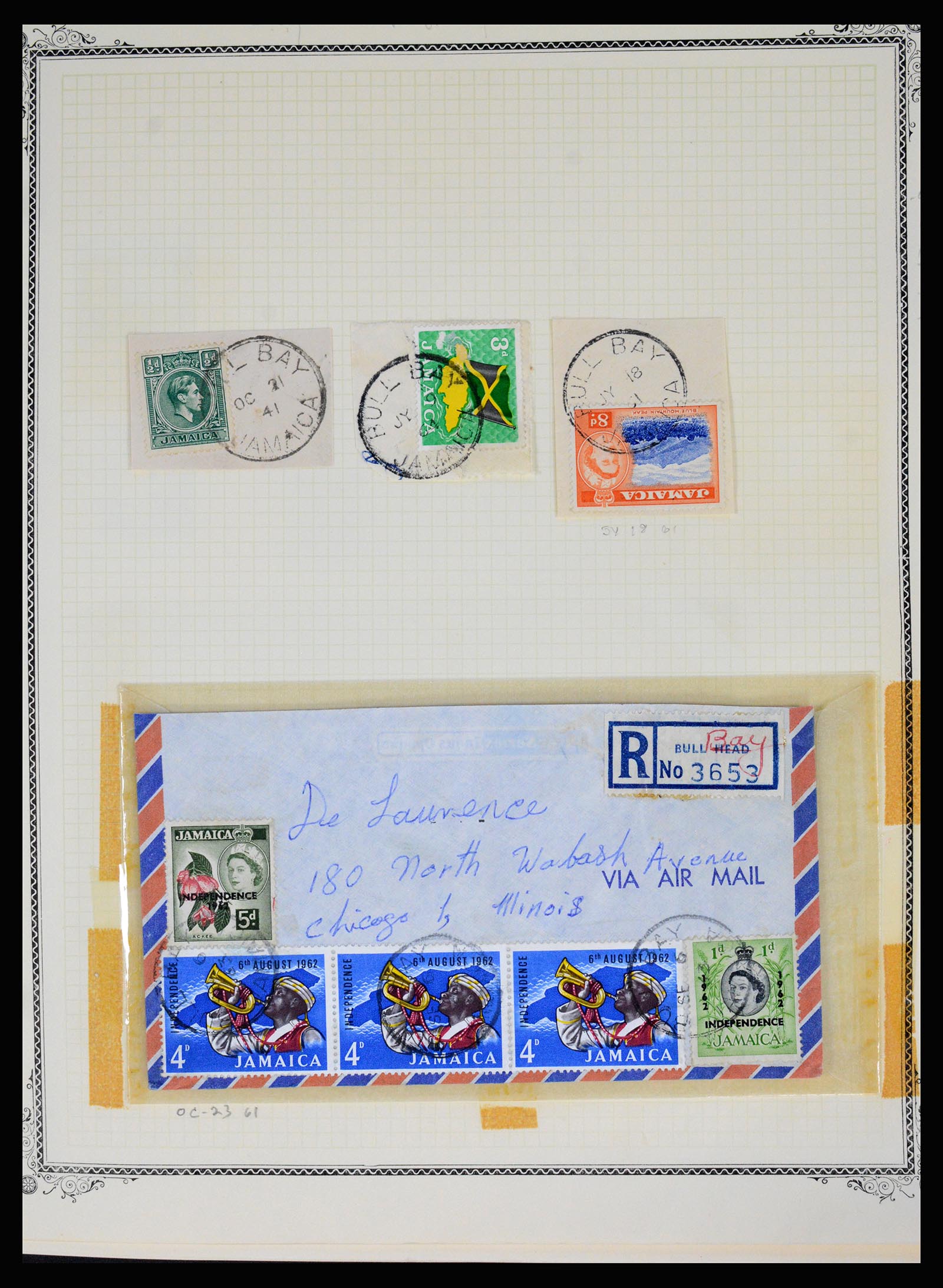 36195 0071 - Postzegelverzameling 36195 Jamaica stempelverzameling 1857-1960.