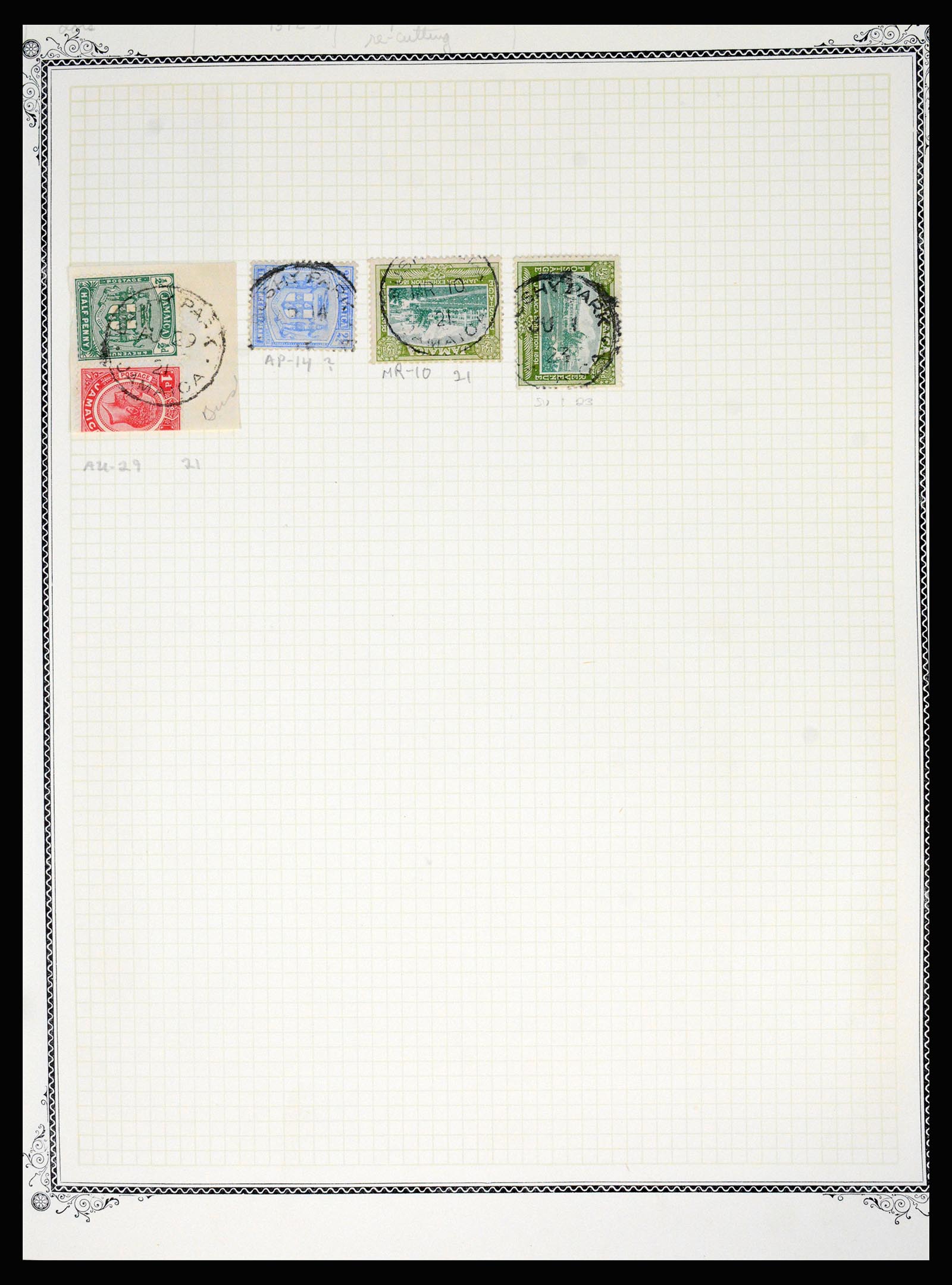 36195 0074 - Postzegelverzameling 36195 Jamaica stempelverzameling 1857-1960.