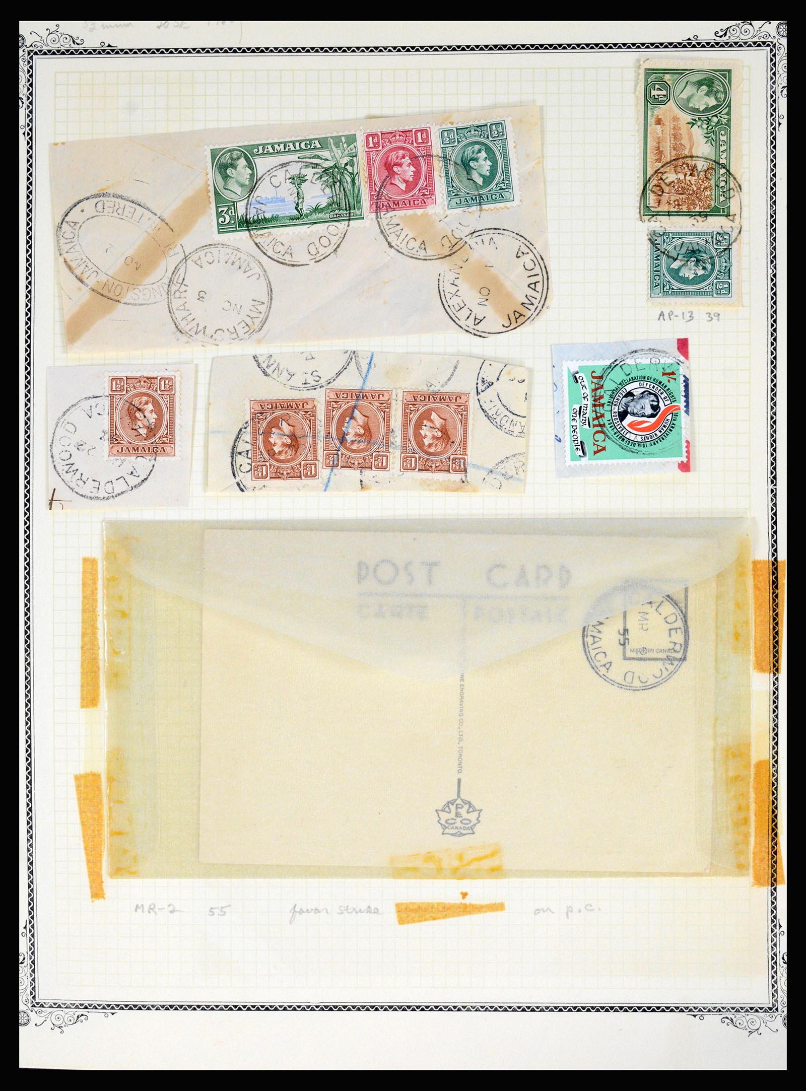 36195 0076 - Postzegelverzameling 36195 Jamaica stempelverzameling 1857-1960.