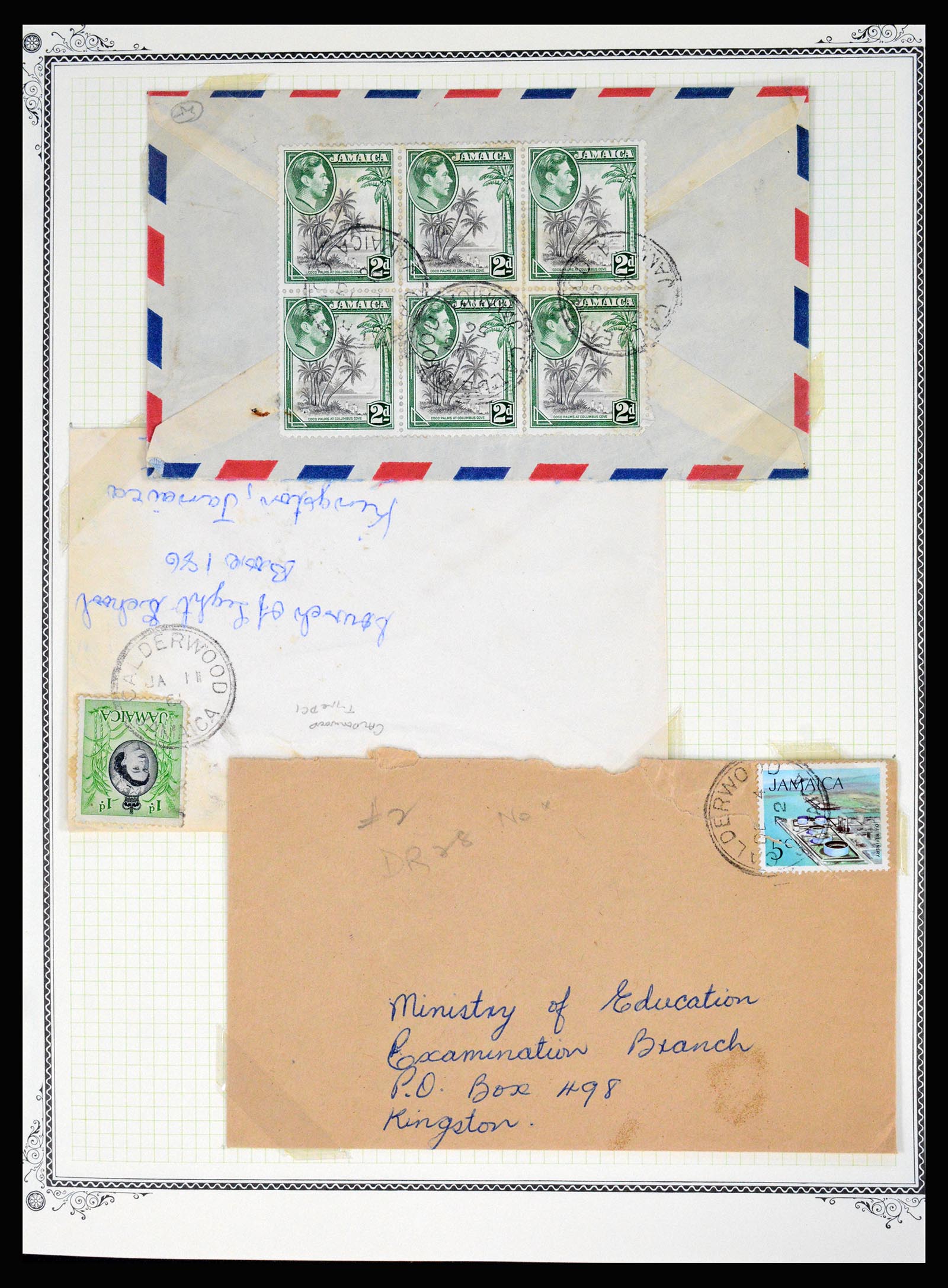 36195 0077 - Postzegelverzameling 36195 Jamaica stempelverzameling 1857-1960.