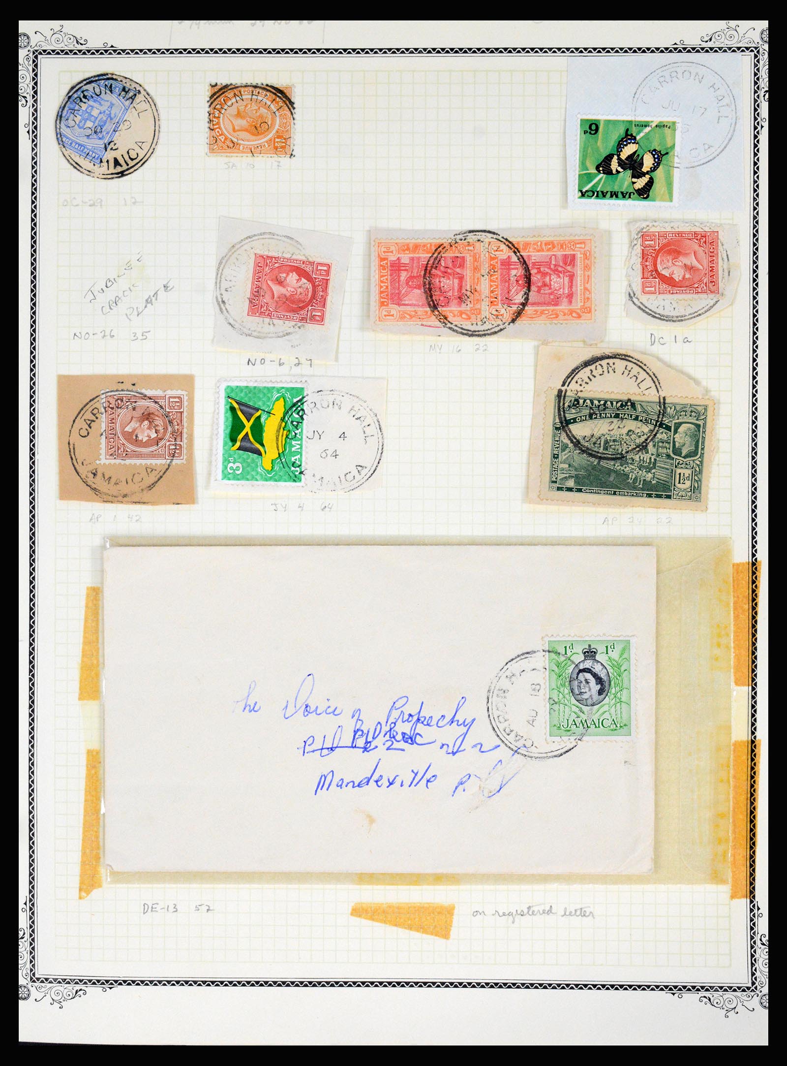 36195 0080 - Postzegelverzameling 36195 Jamaica stempelverzameling 1857-1960.