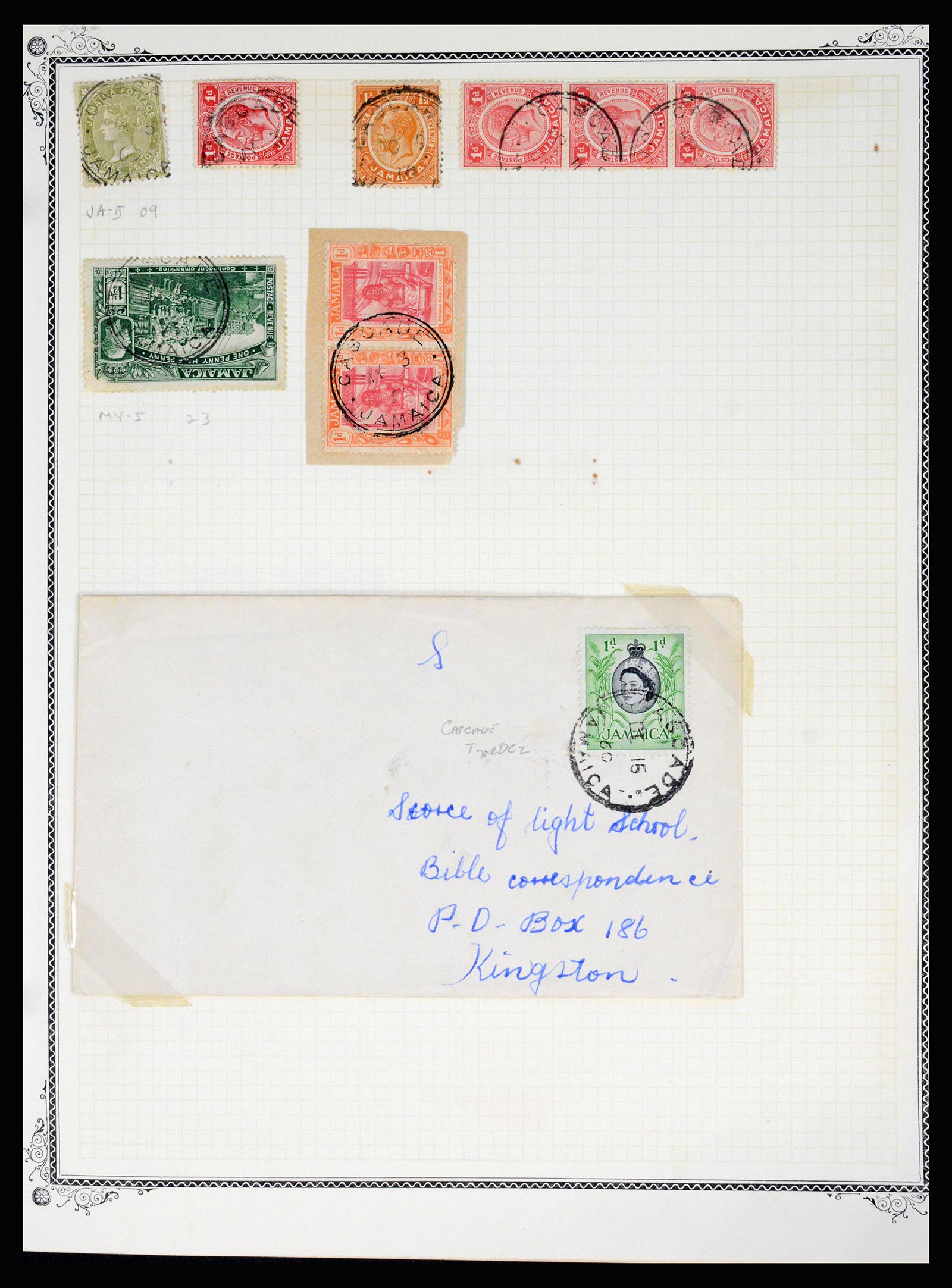 36195 0082 - Postzegelverzameling 36195 Jamaica stempelverzameling 1857-1960.