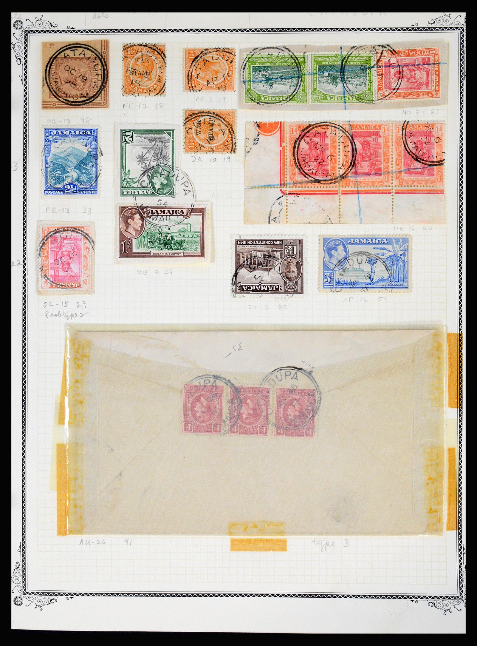 36195 0084 - Postzegelverzameling 36195 Jamaica stempelverzameling 1857-1960.