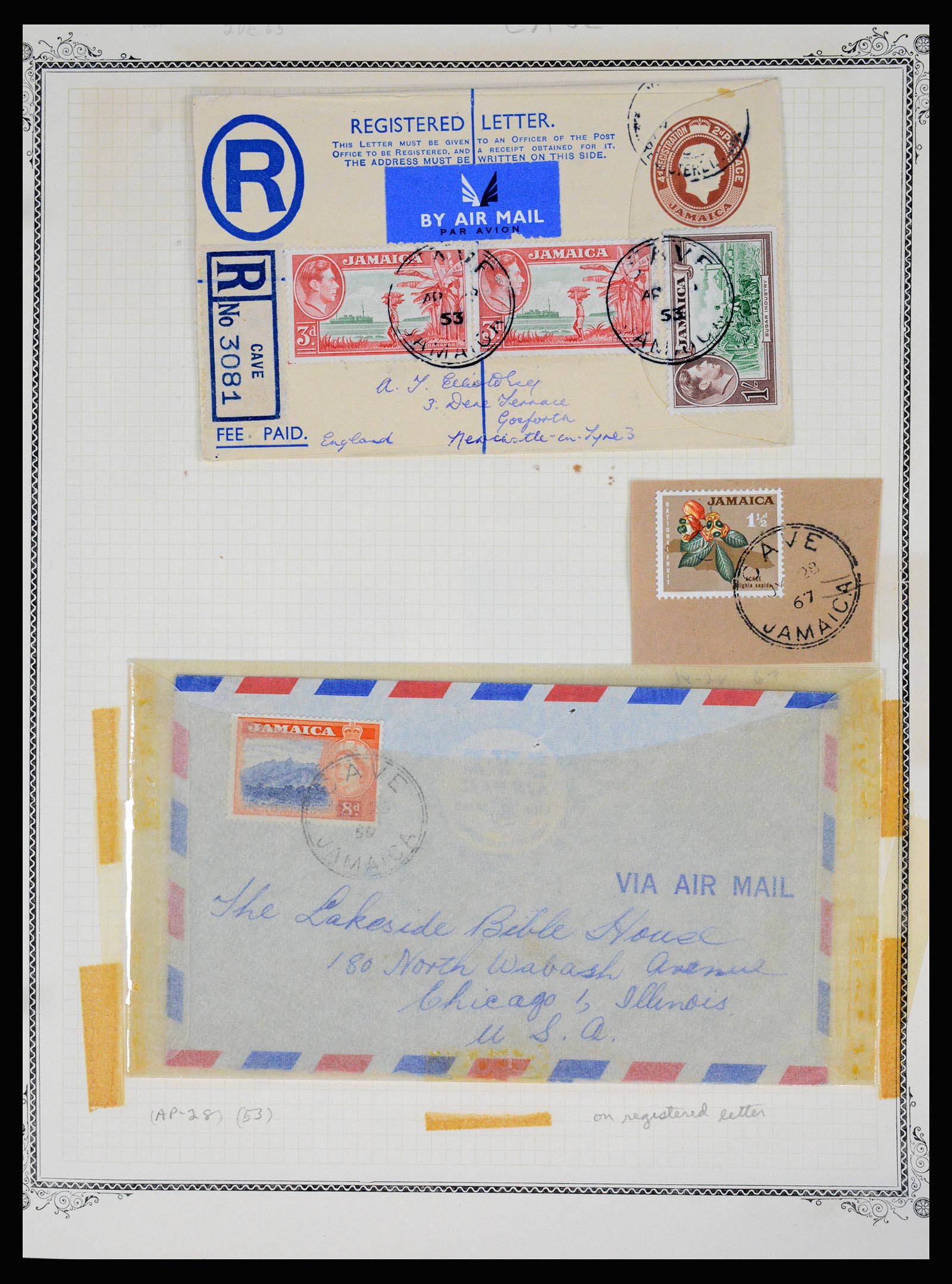 36195 0086 - Postzegelverzameling 36195 Jamaica stempelverzameling 1857-1960.