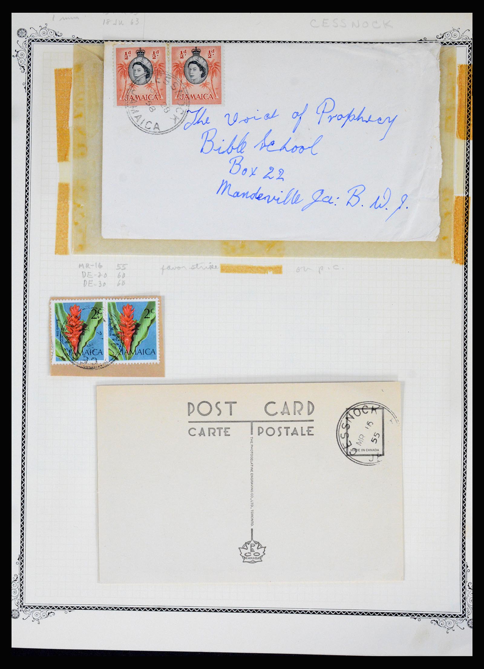 36195 0090 - Postzegelverzameling 36195 Jamaica stempelverzameling 1857-1960.