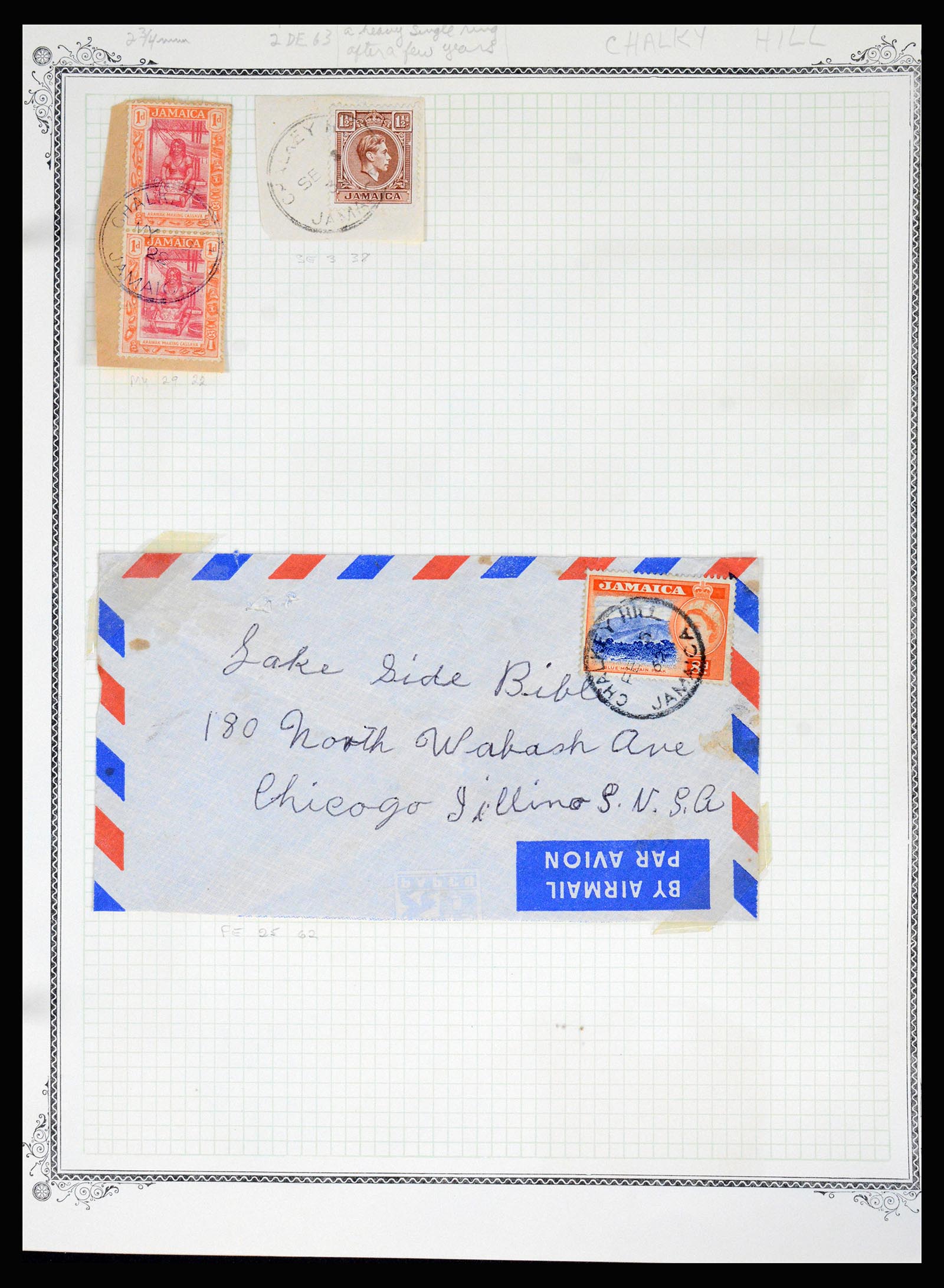36195 0092 - Postzegelverzameling 36195 Jamaica stempelverzameling 1857-1960.