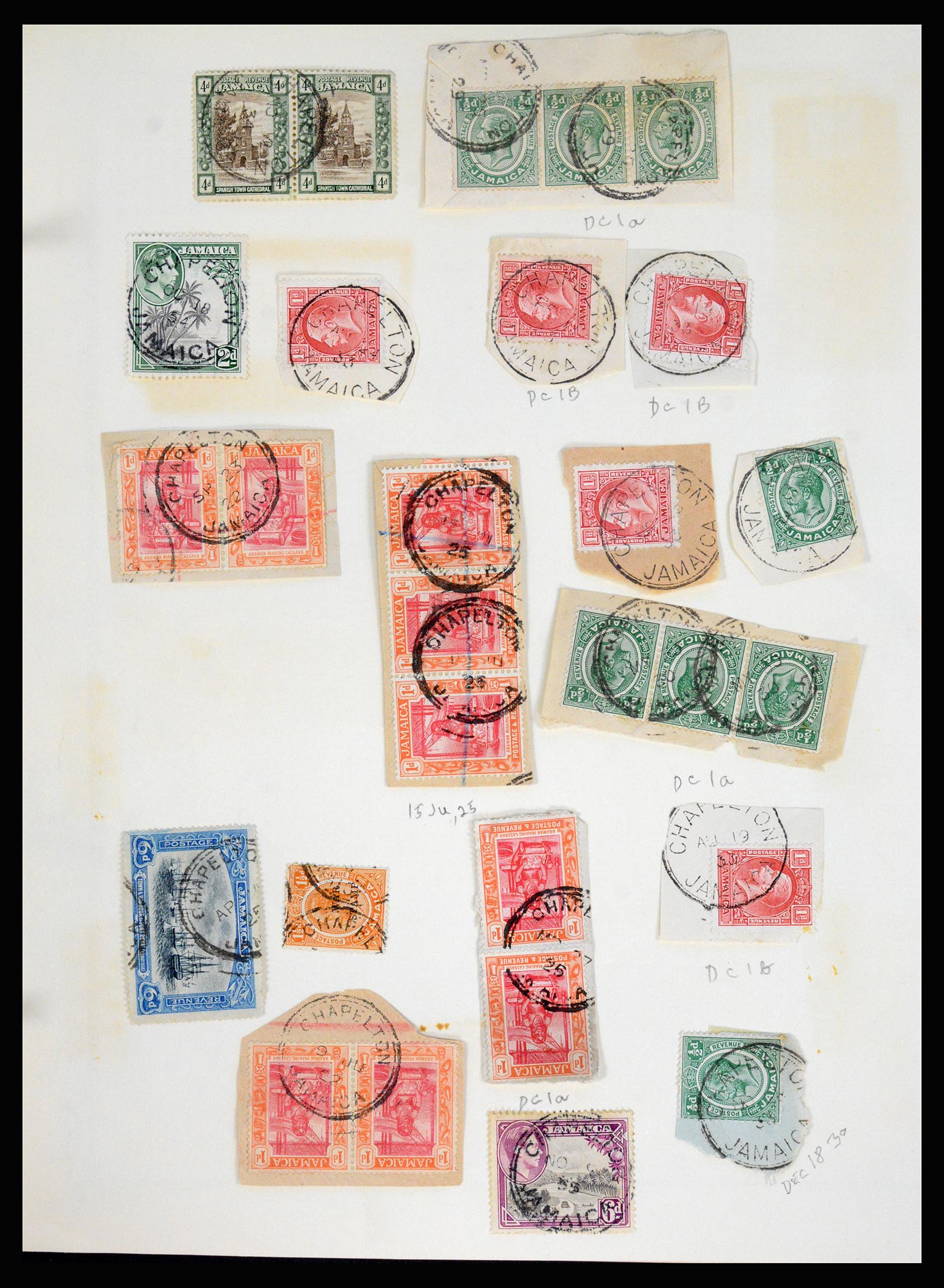 36195 0093 - Postzegelverzameling 36195 Jamaica stempelverzameling 1857-1960.