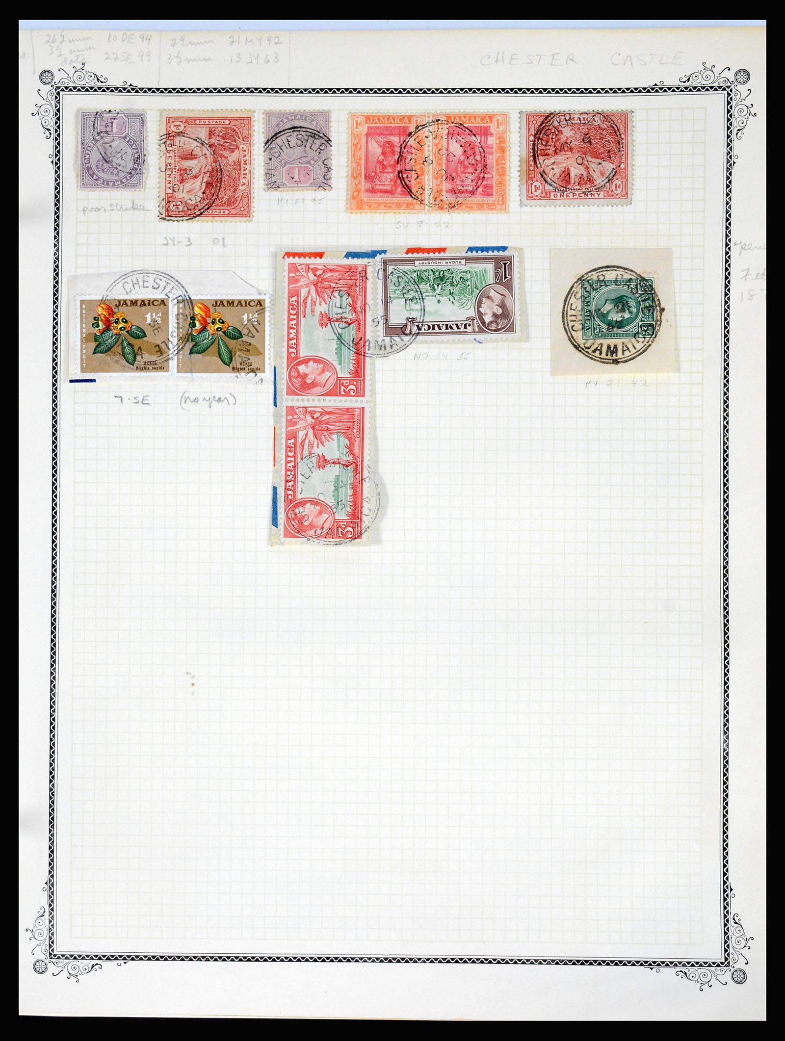 36195 0096 - Postzegelverzameling 36195 Jamaica stempelverzameling 1857-1960.
