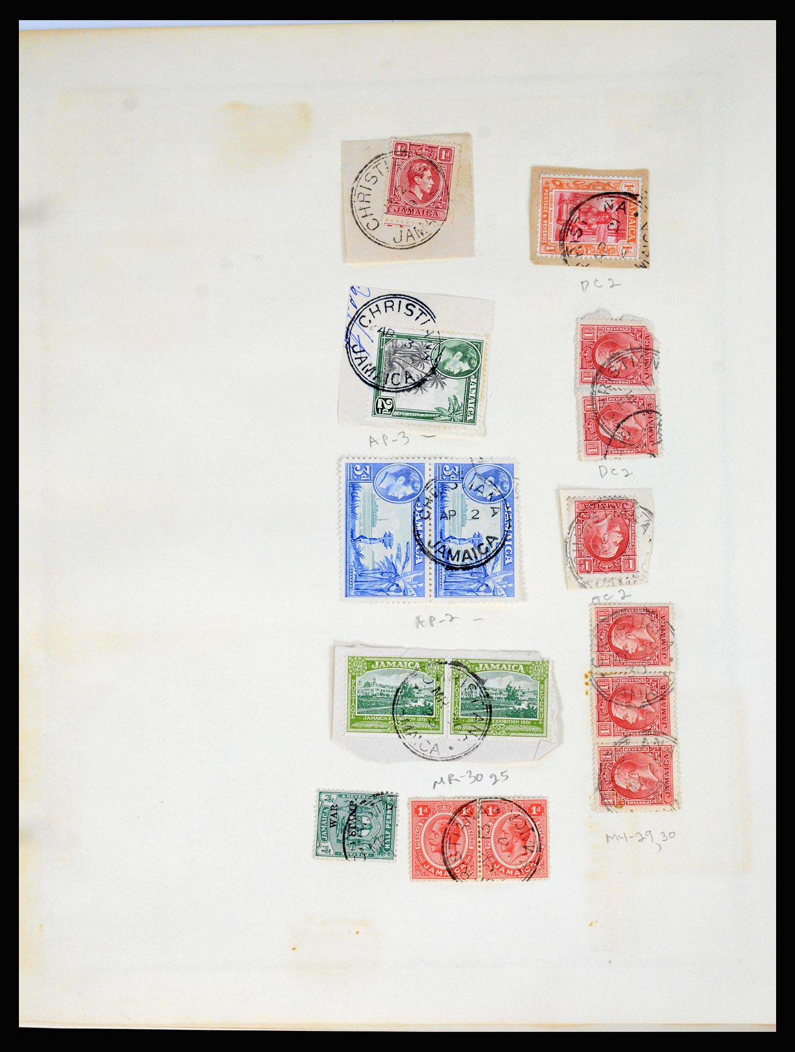36195 0097 - Postzegelverzameling 36195 Jamaica stempelverzameling 1857-1960.