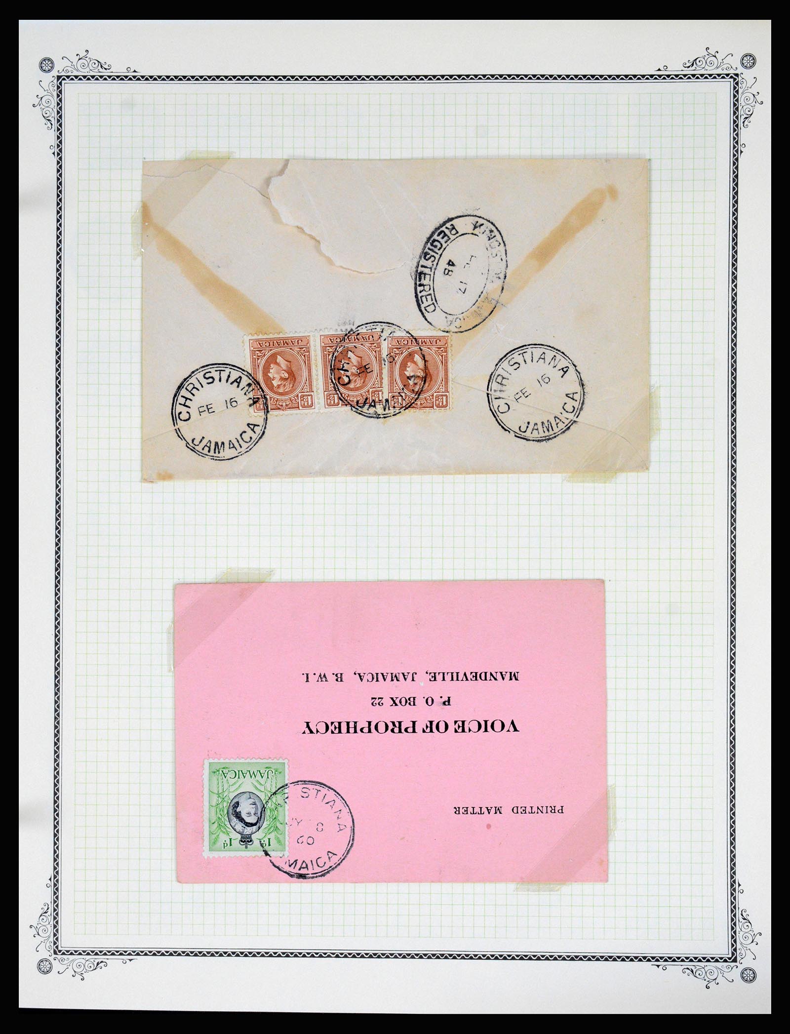 36195 0101 - Postzegelverzameling 36195 Jamaica stempelverzameling 1857-1960.