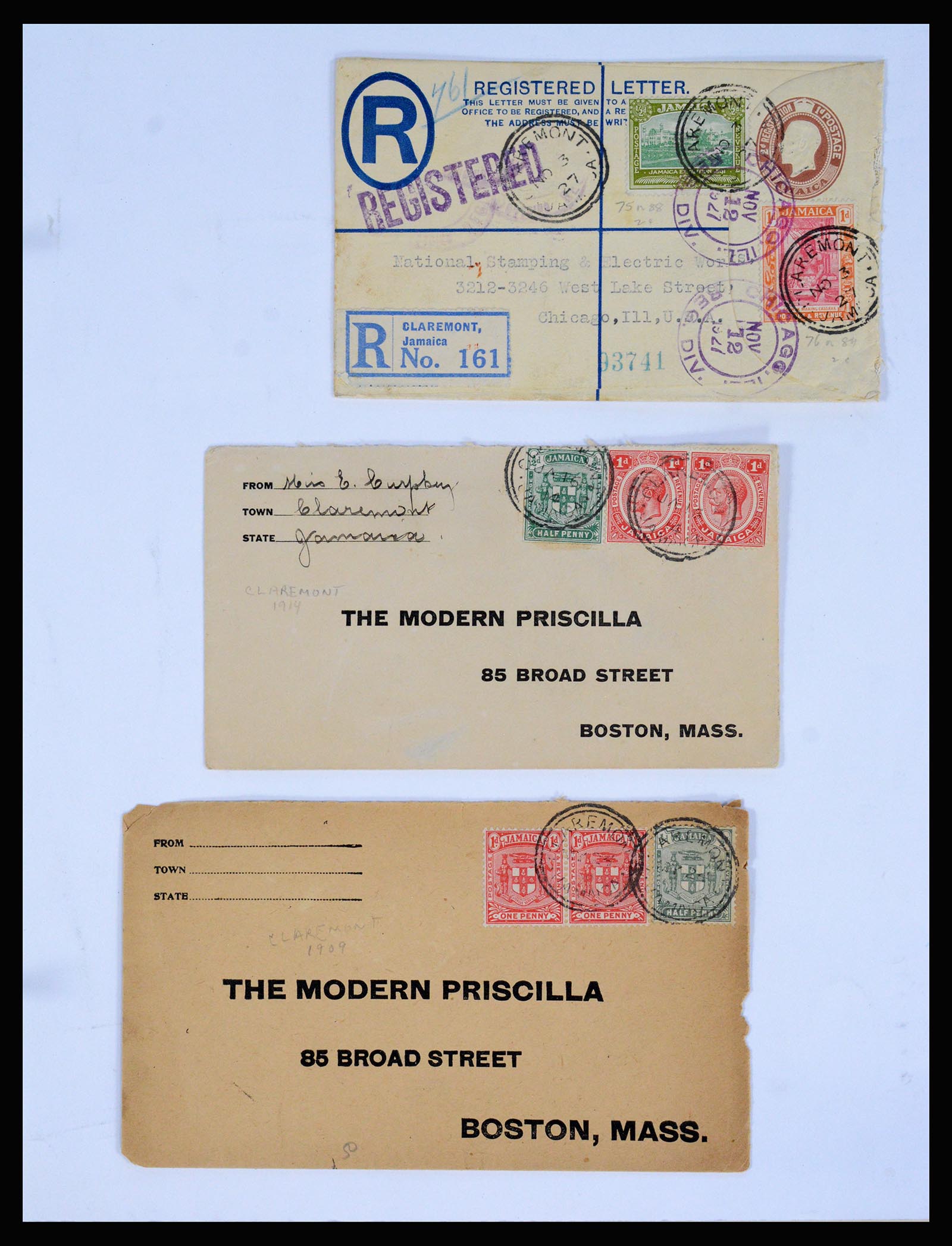 36195 0103 - Postzegelverzameling 36195 Jamaica stempelverzameling 1857-1960.