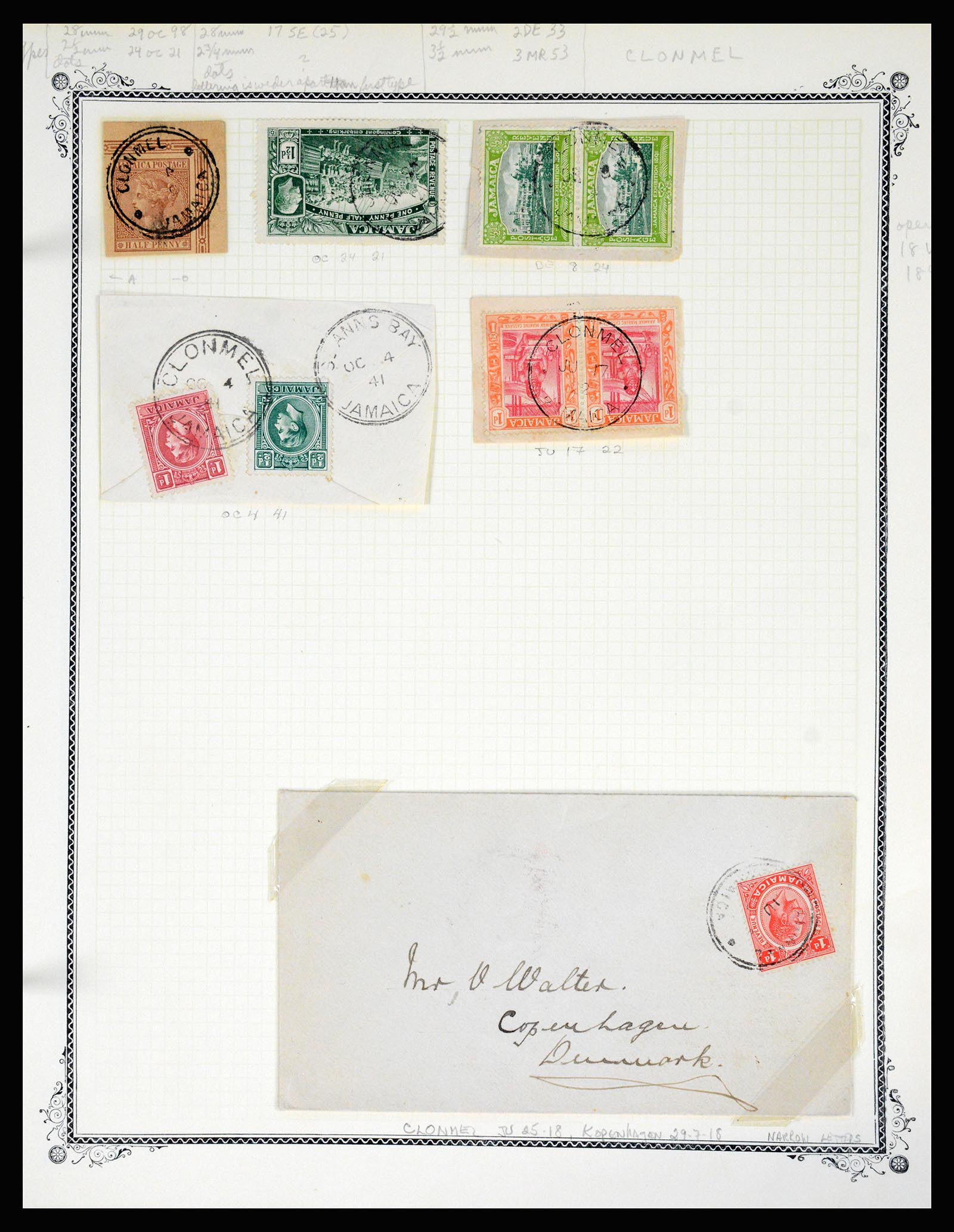 36195 0106 - Postzegelverzameling 36195 Jamaica stempelverzameling 1857-1960.
