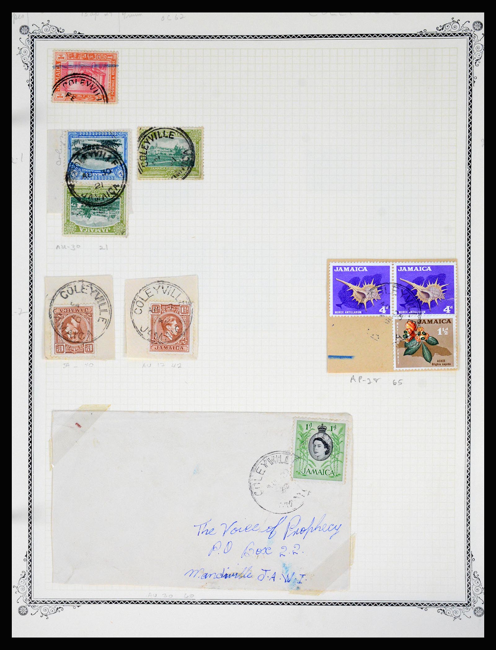 36195 0108 - Postzegelverzameling 36195 Jamaica stempelverzameling 1857-1960.