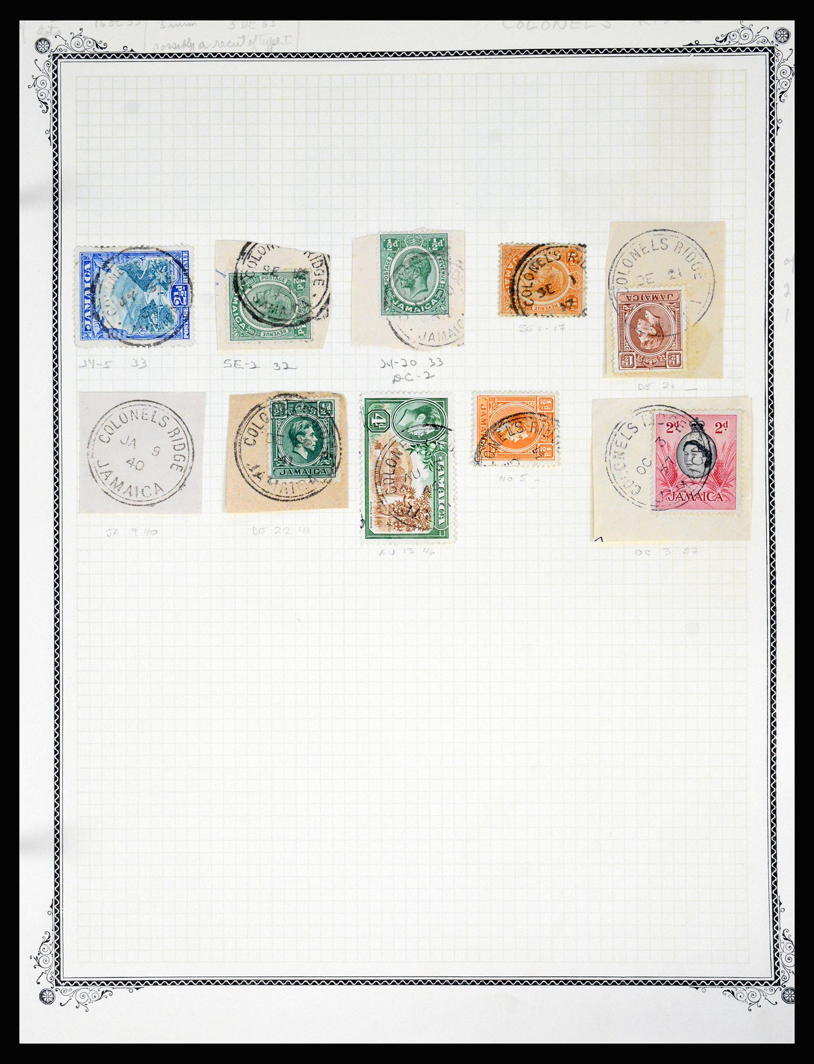 36195 0109 - Postzegelverzameling 36195 Jamaica stempelverzameling 1857-1960.