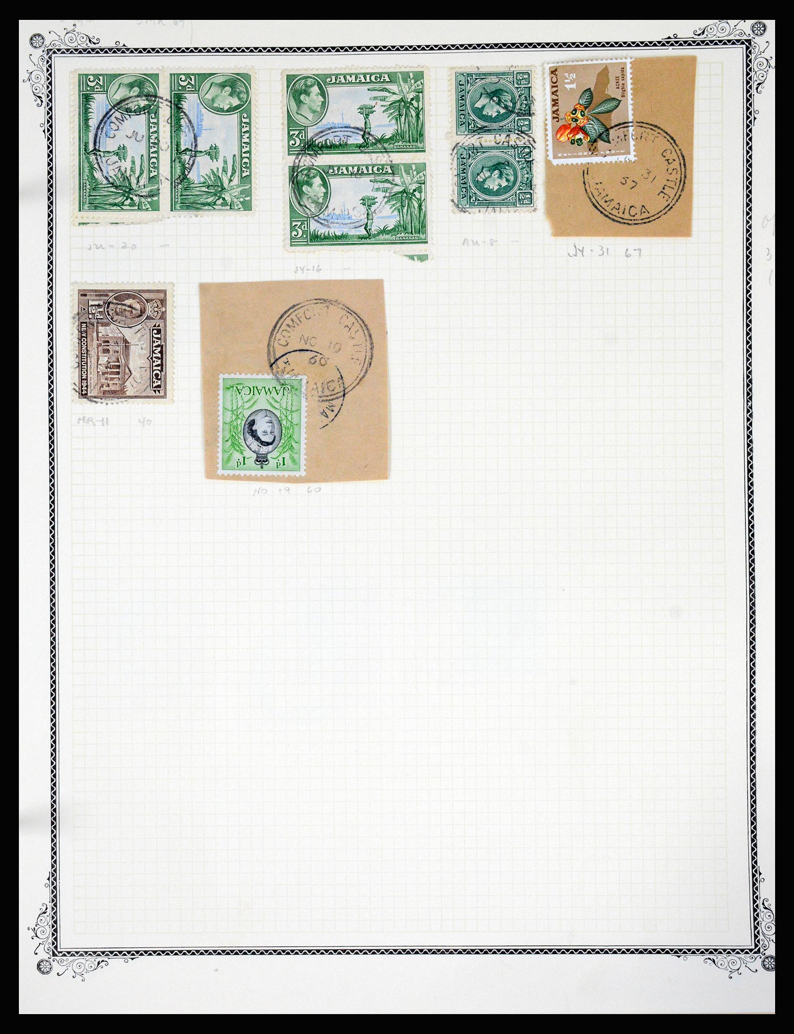 36195 0110 - Postzegelverzameling 36195 Jamaica stempelverzameling 1857-1960.