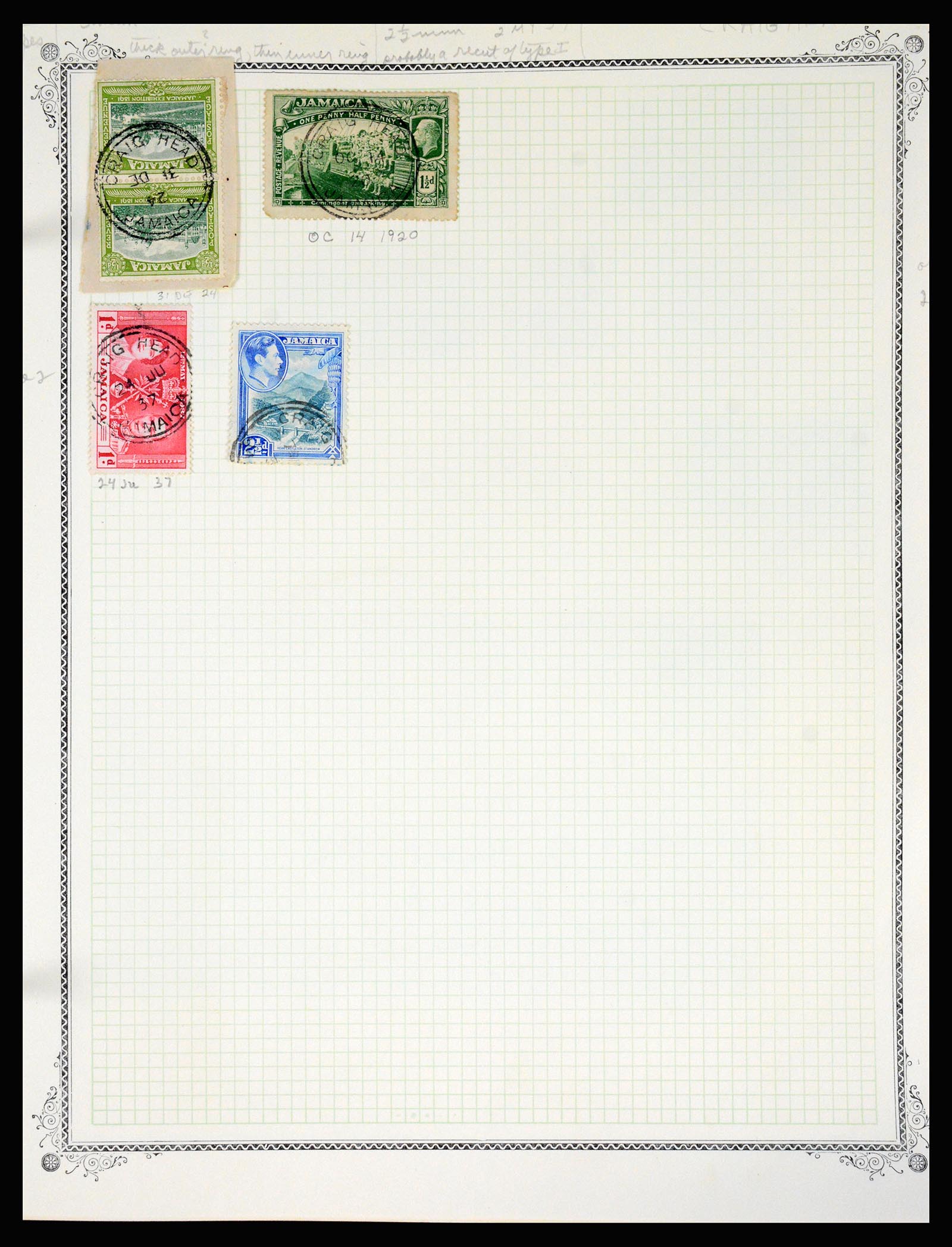 36195 0115 - Postzegelverzameling 36195 Jamaica stempelverzameling 1857-1960.