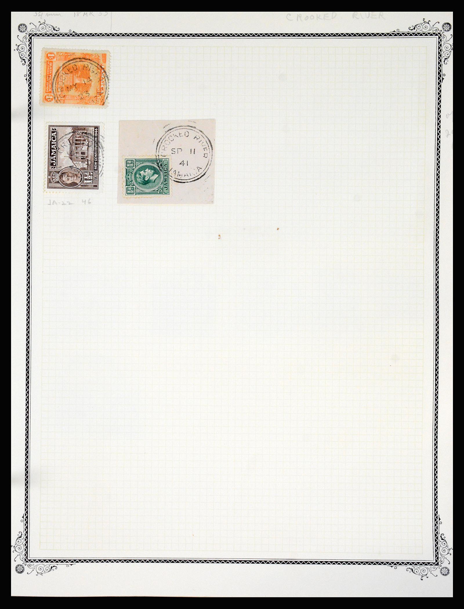 36195 0117 - Postzegelverzameling 36195 Jamaica stempelverzameling 1857-1960.