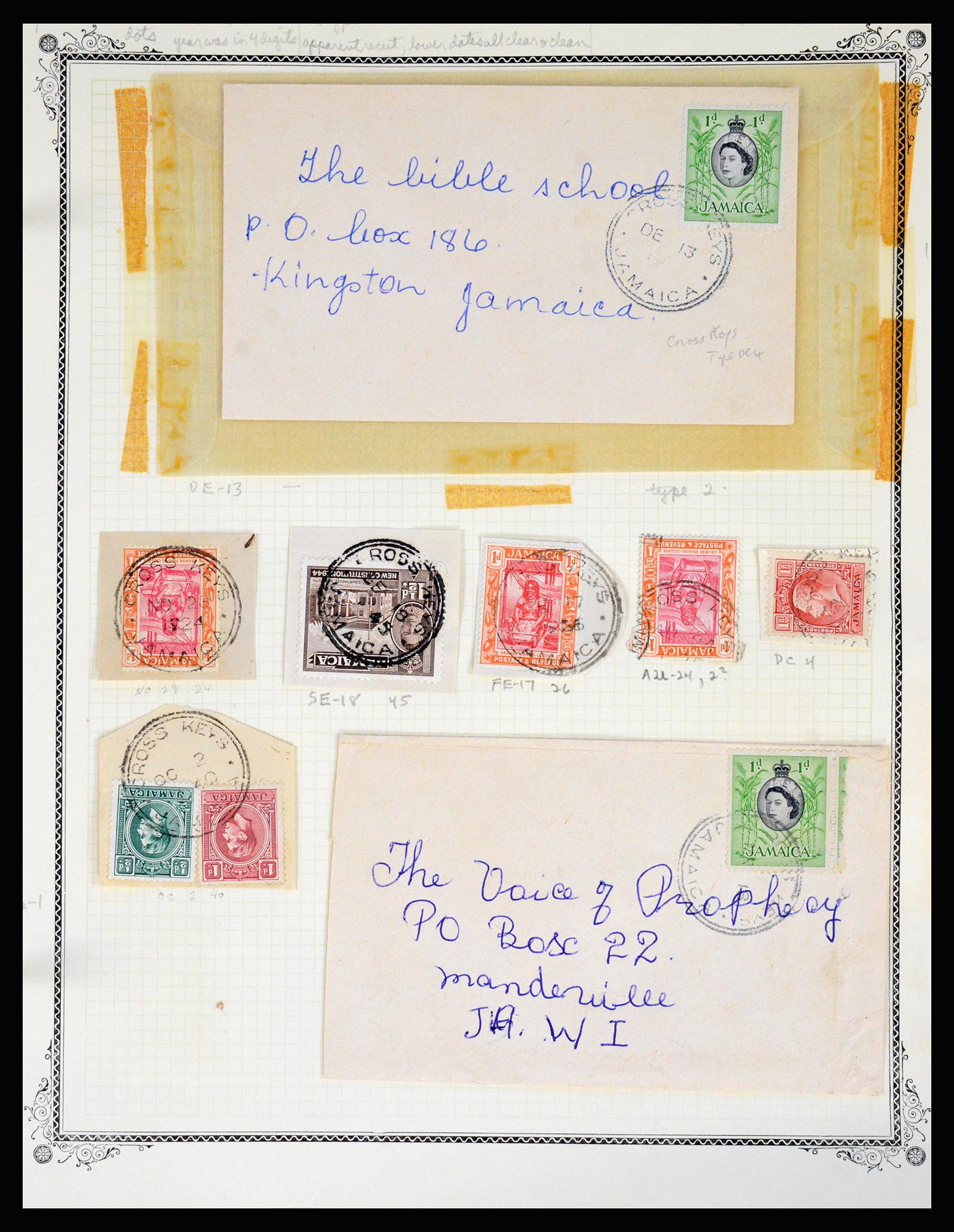 36195 0118 - Postzegelverzameling 36195 Jamaica stempelverzameling 1857-1960.