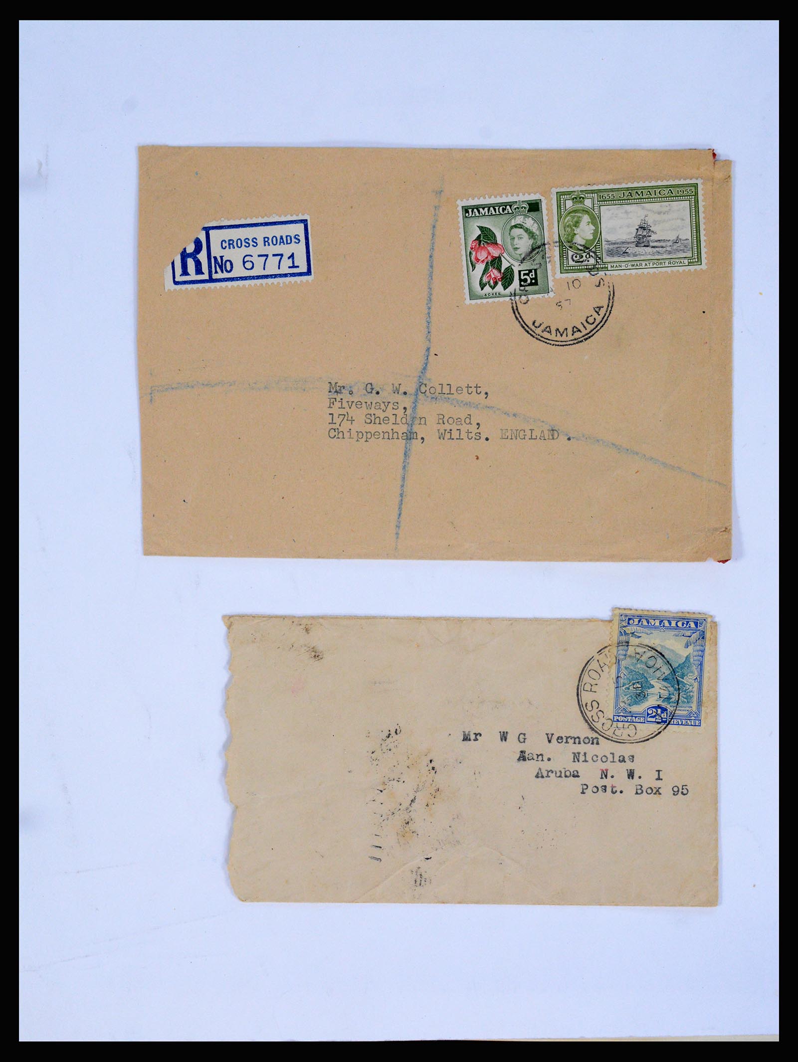 36195 0123 - Postzegelverzameling 36195 Jamaica stempelverzameling 1857-1960.