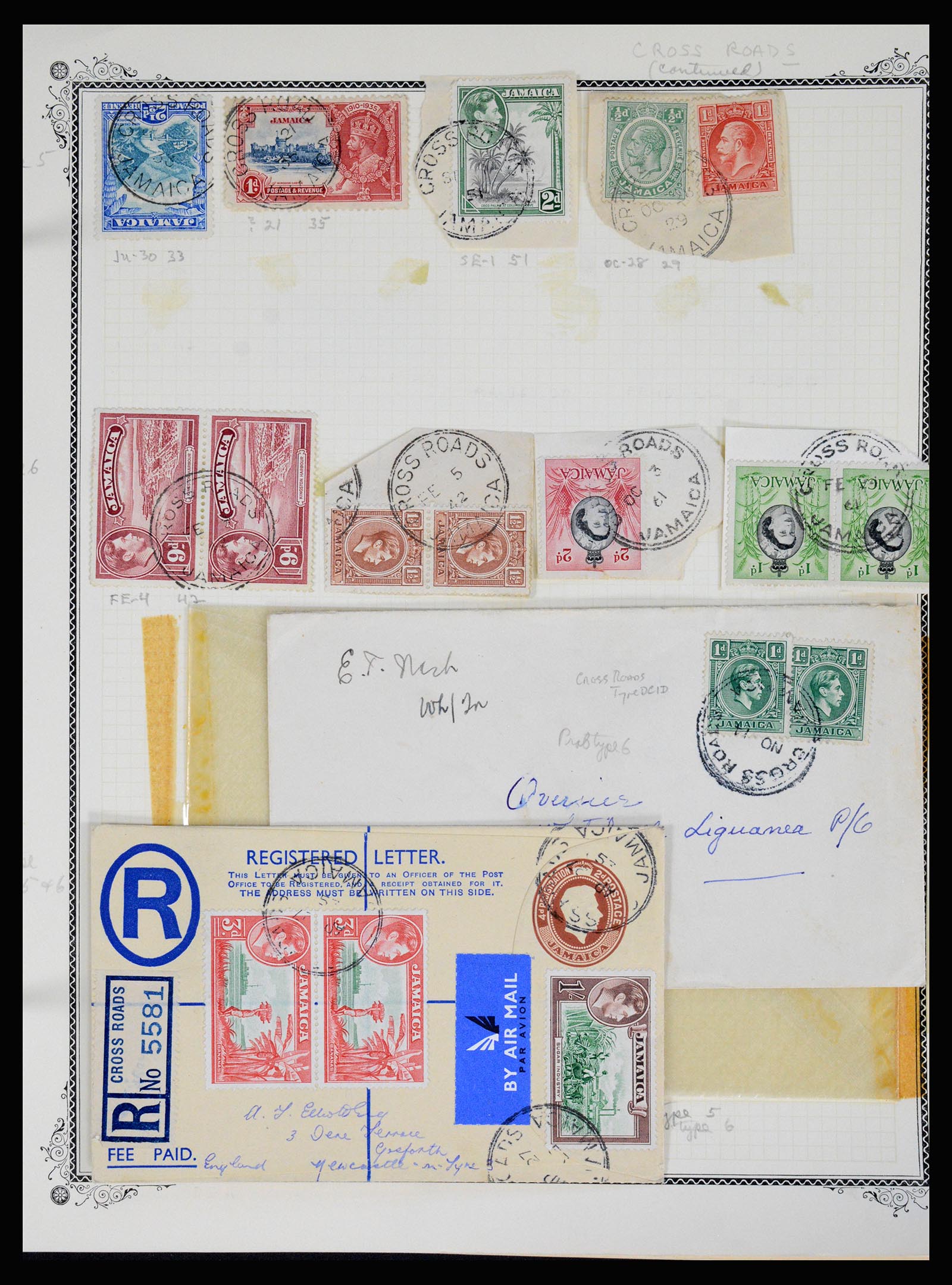 36195 0124 - Postzegelverzameling 36195 Jamaica stempelverzameling 1857-1960.