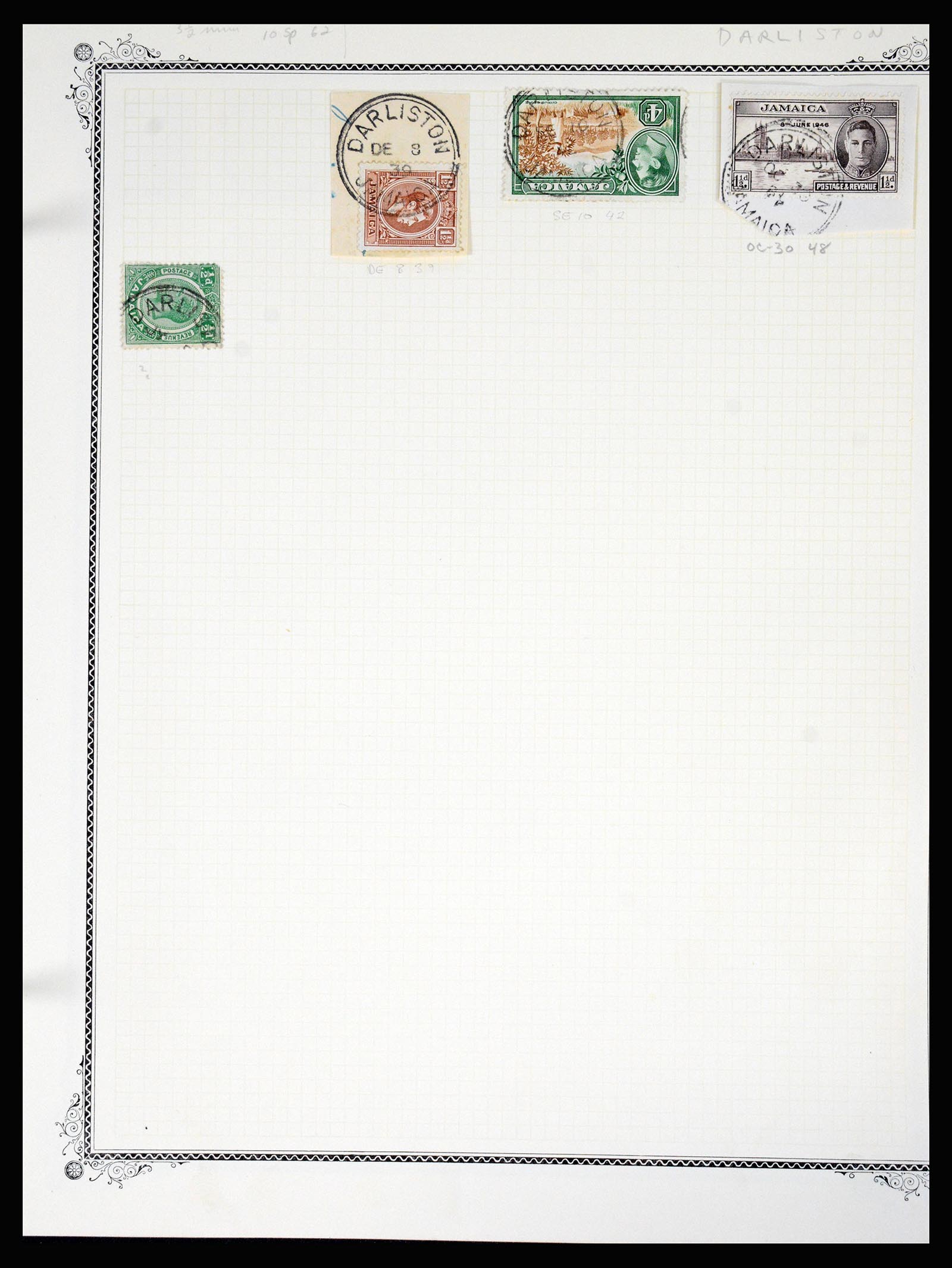 36195 0128 - Postzegelverzameling 36195 Jamaica stempelverzameling 1857-1960.
