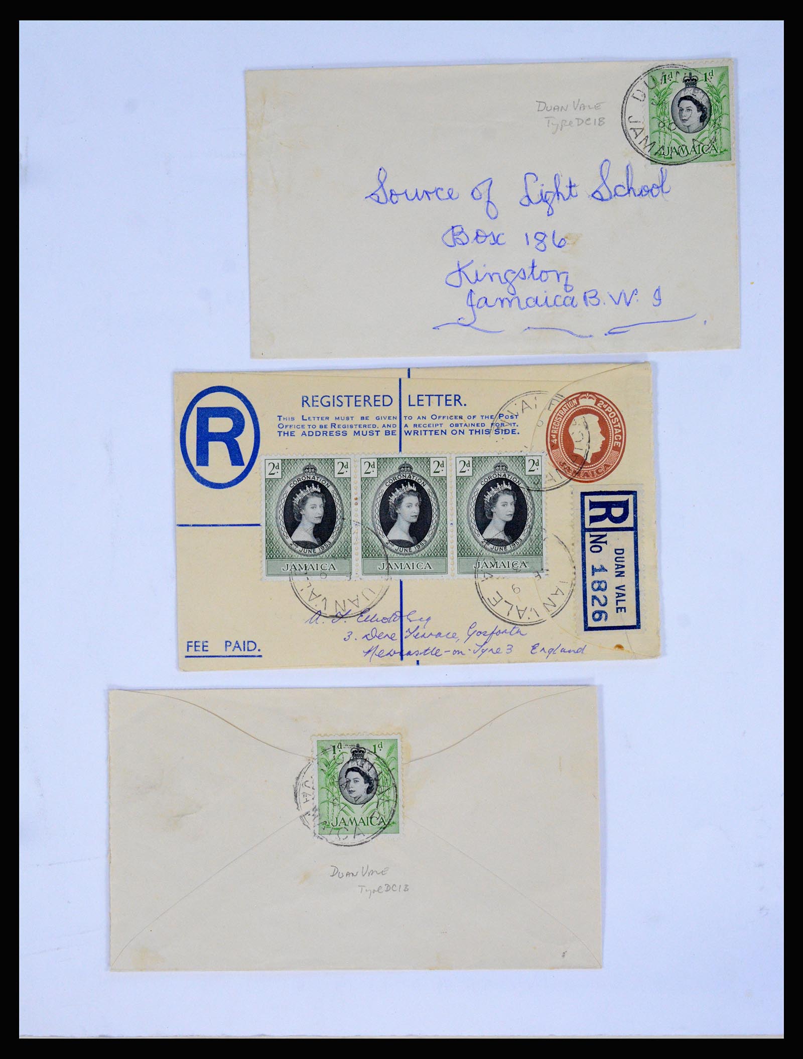 36195 0135 - Postzegelverzameling 36195 Jamaica stempelverzameling 1857-1960.