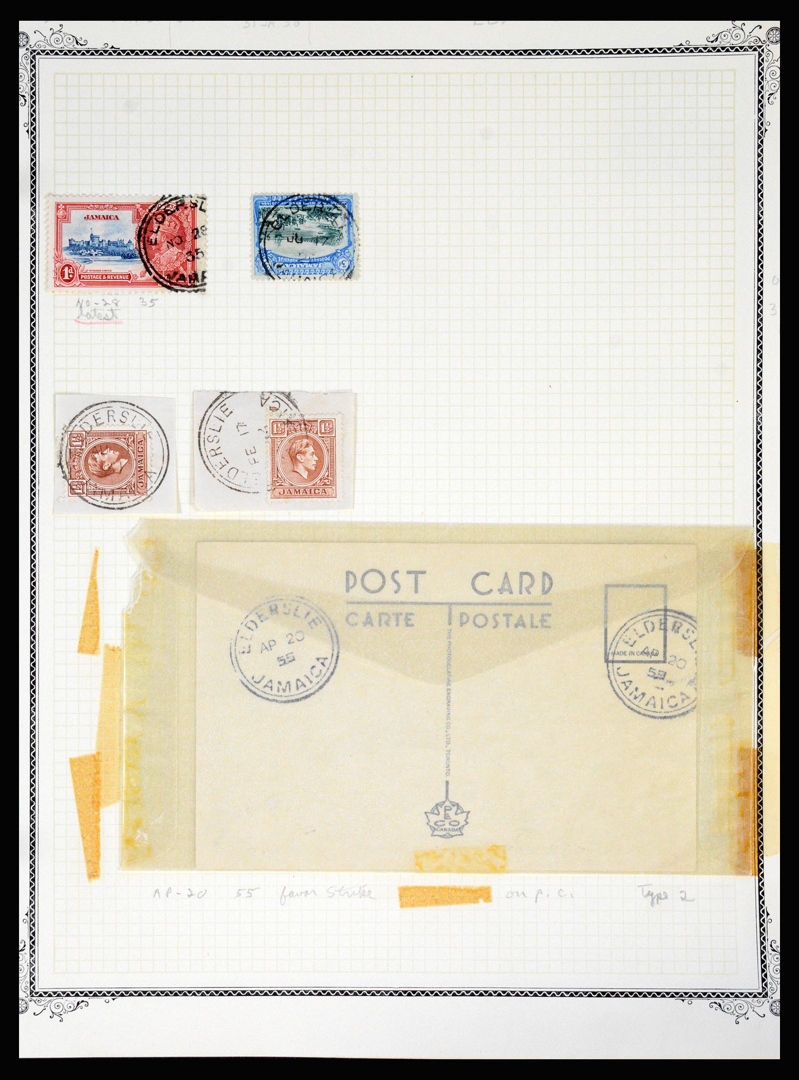 36195 0138 - Postzegelverzameling 36195 Jamaica stempelverzameling 1857-1960.
