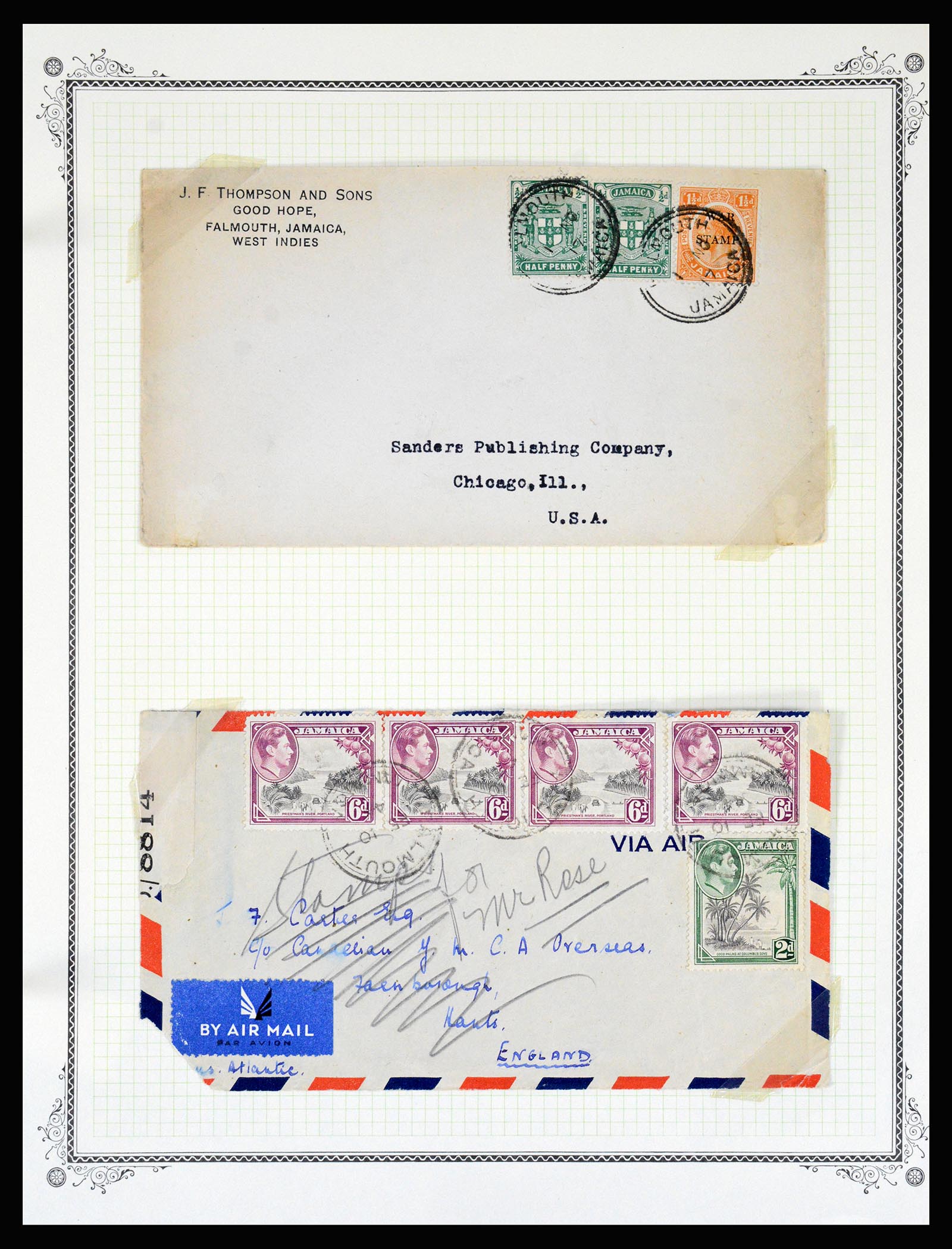 36195 0148 - Postzegelverzameling 36195 Jamaica stempelverzameling 1857-1960.