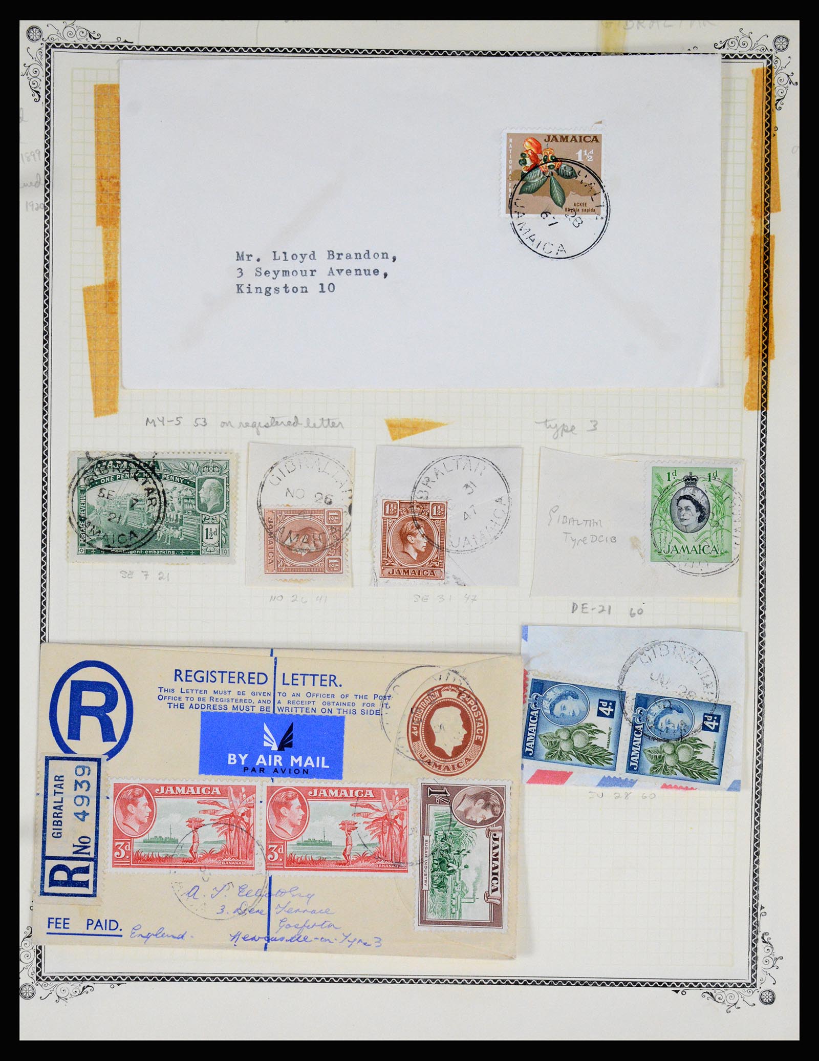 36195 0160 - Postzegelverzameling 36195 Jamaica stempelverzameling 1857-1960.