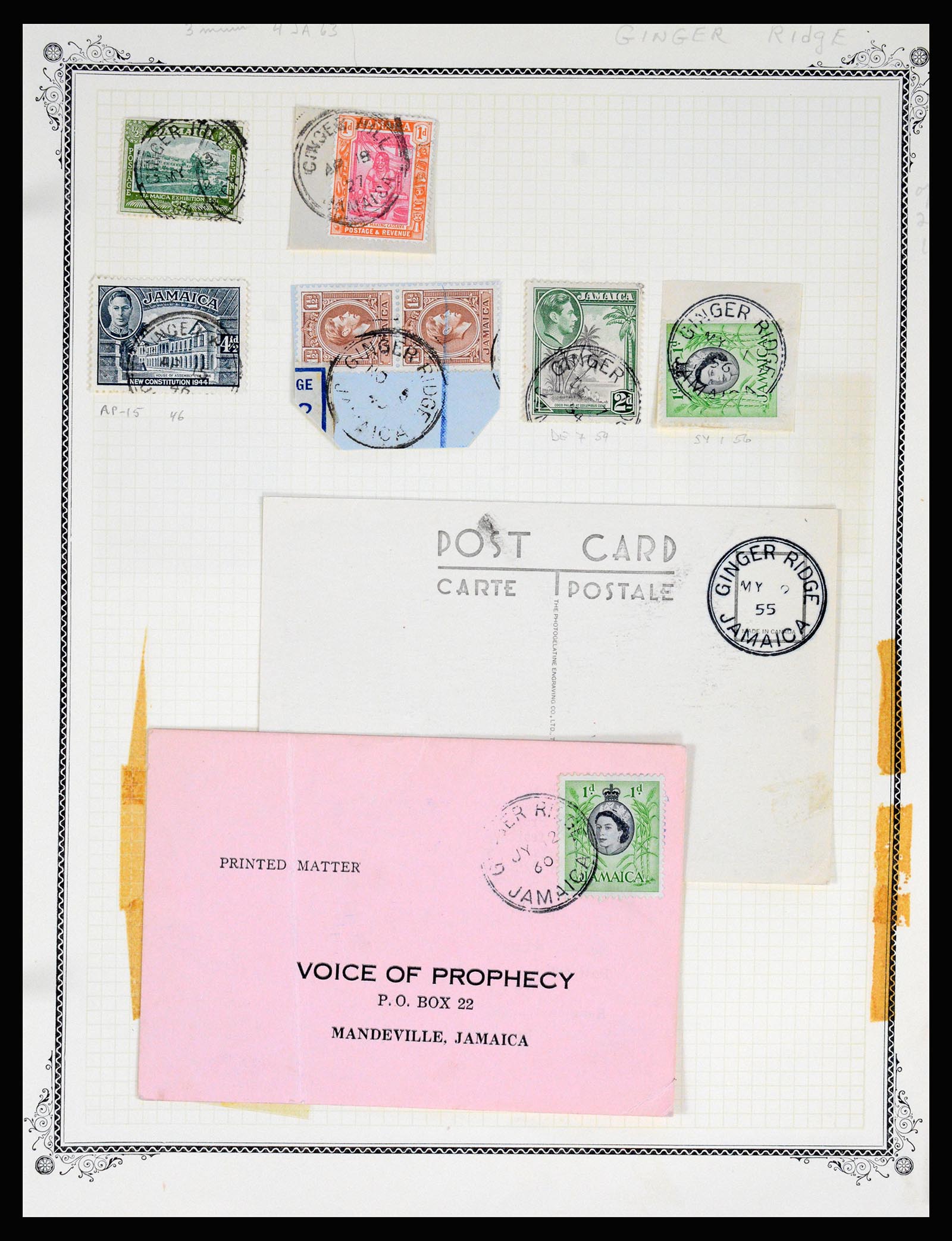 36195 0163 - Postzegelverzameling 36195 Jamaica stempelverzameling 1857-1960.