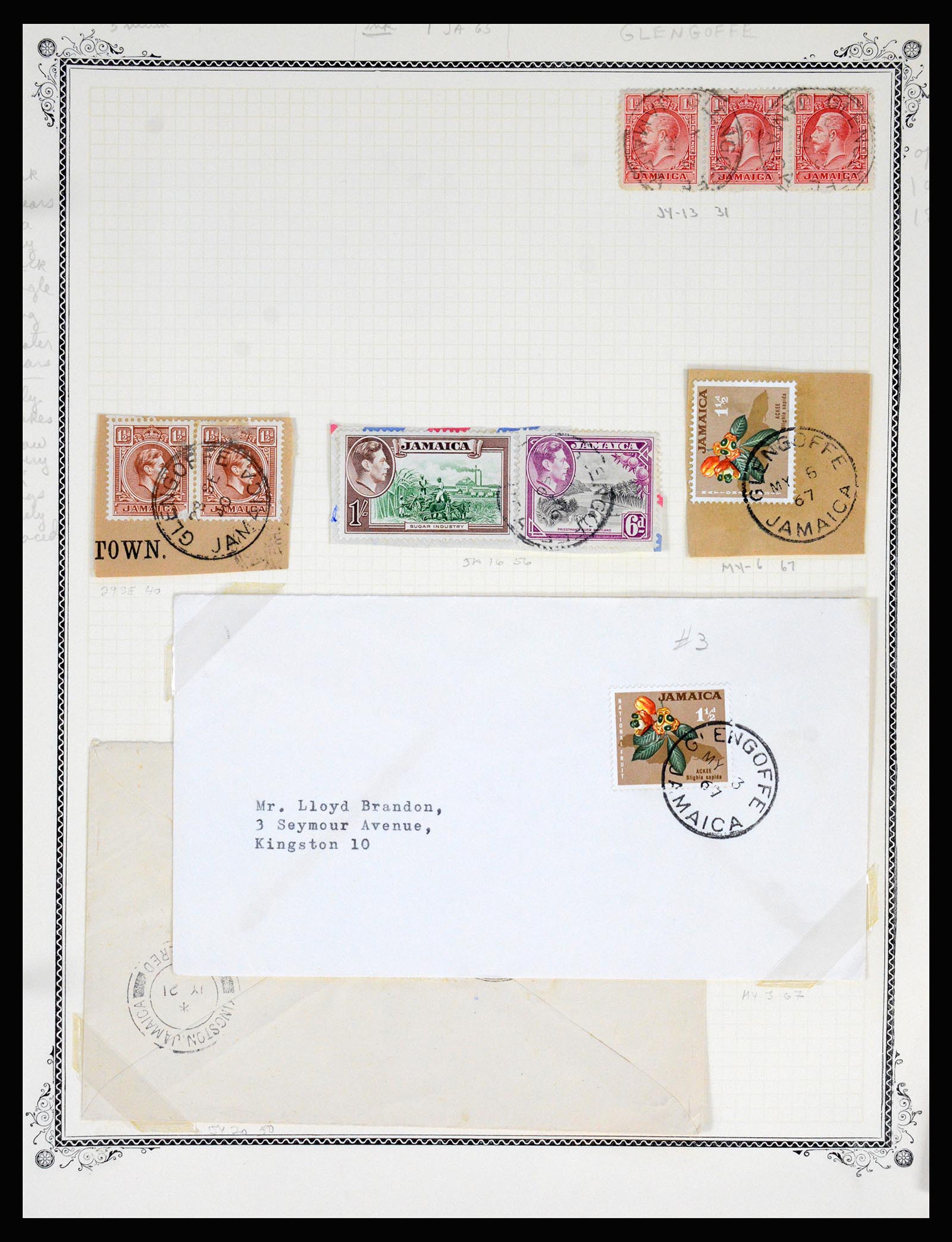 36195 0164 - Postzegelverzameling 36195 Jamaica stempelverzameling 1857-1960.