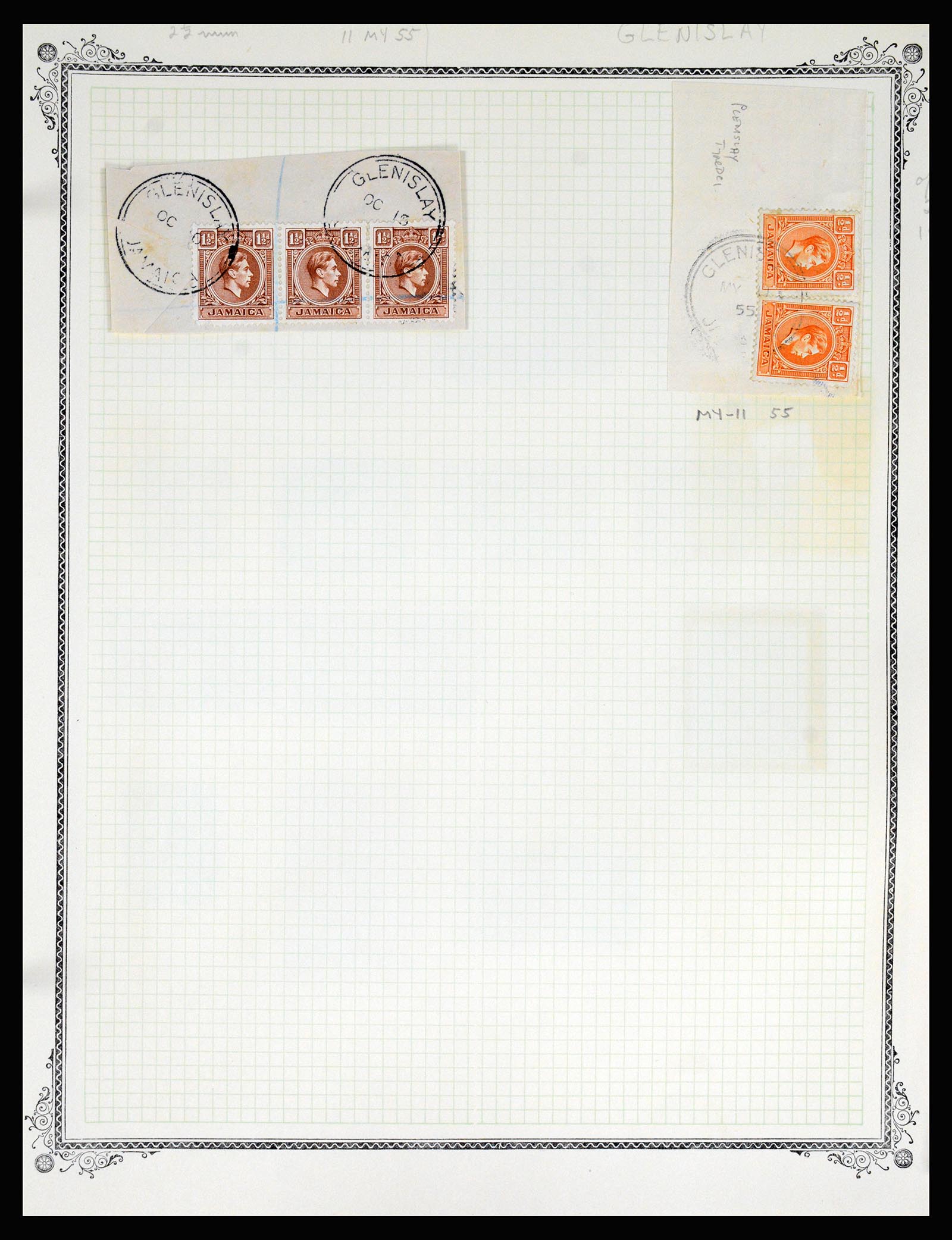 36195 0165 - Postzegelverzameling 36195 Jamaica stempelverzameling 1857-1960.