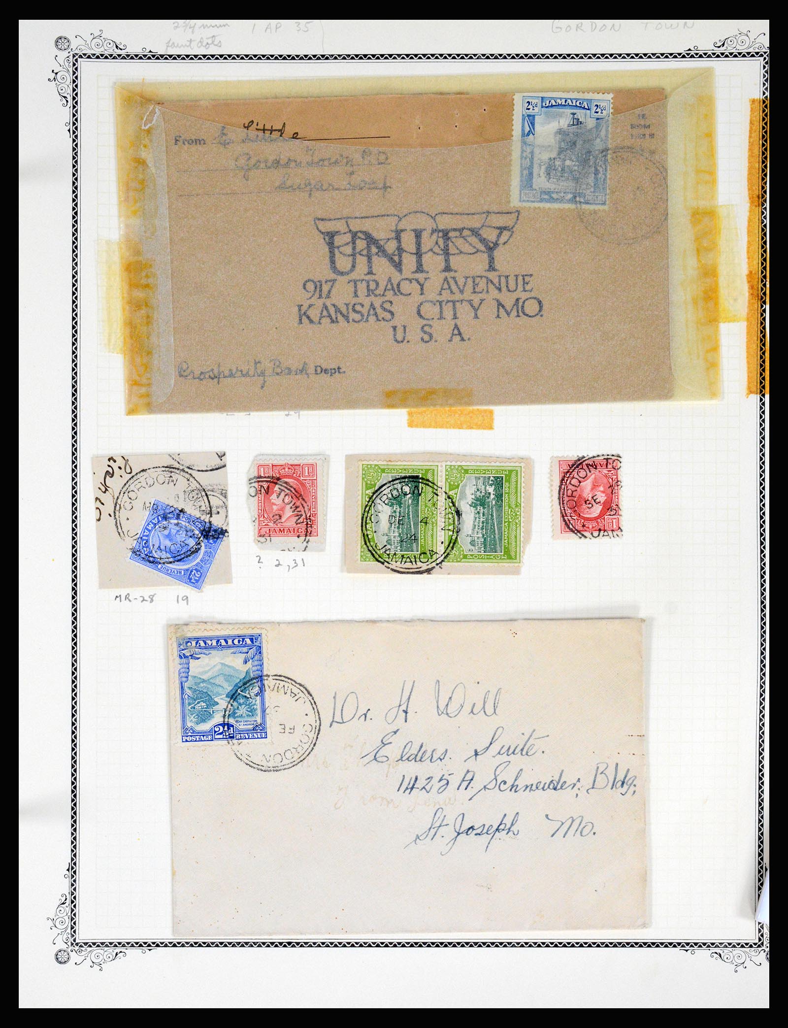 36195 0168 - Postzegelverzameling 36195 Jamaica stempelverzameling 1857-1960.